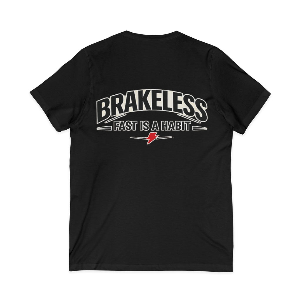 Brakeless "Fast Is a Habit" V-Neck T-Shirt – Racing Streetwear Tee