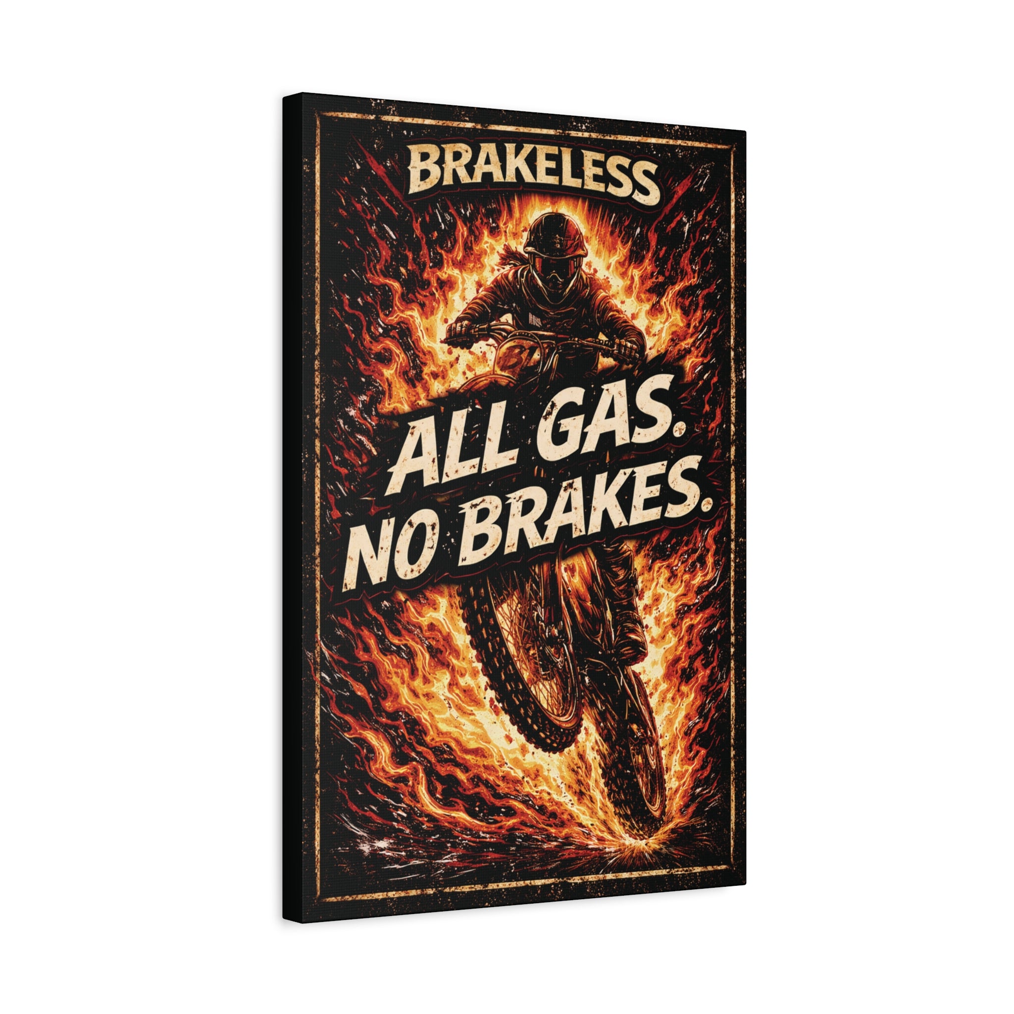 All Gas No Brakes - Canvas Wall Art — Matte Stretched Canvas