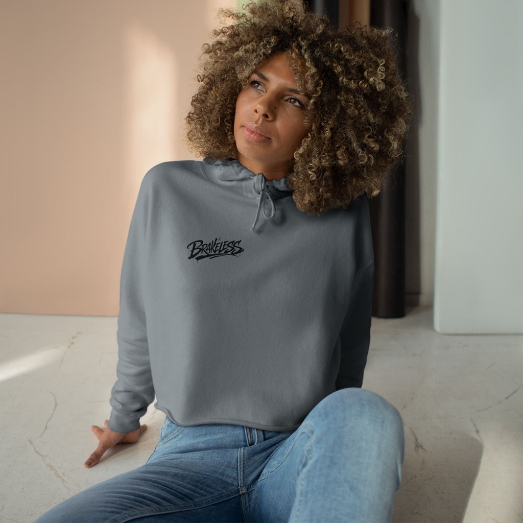 Brakeless 'Fast Is a Habit' Cropped Hoodie