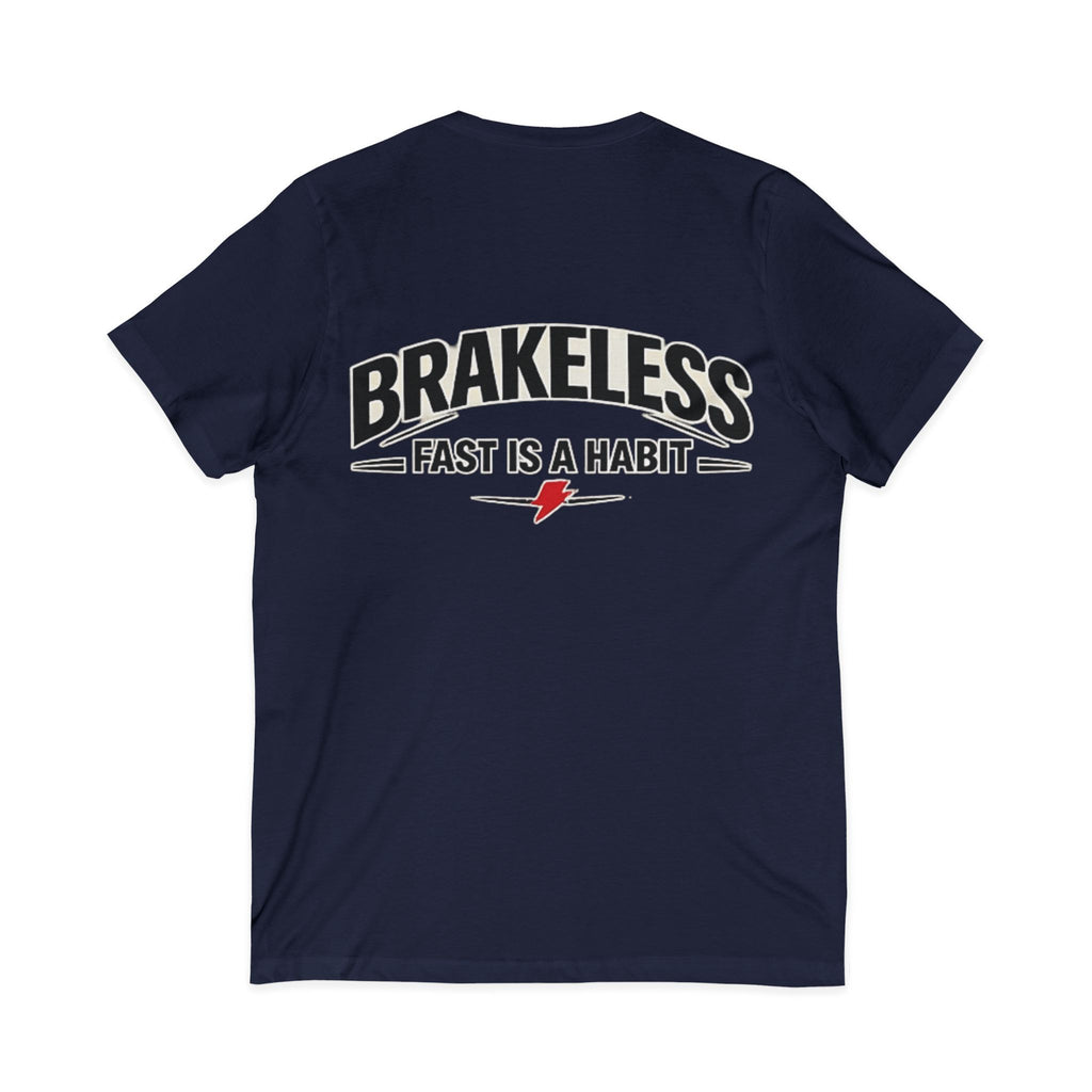 Brakeless "Fast Is a Habit" V-Neck T-Shirt – Racing Streetwear Tee