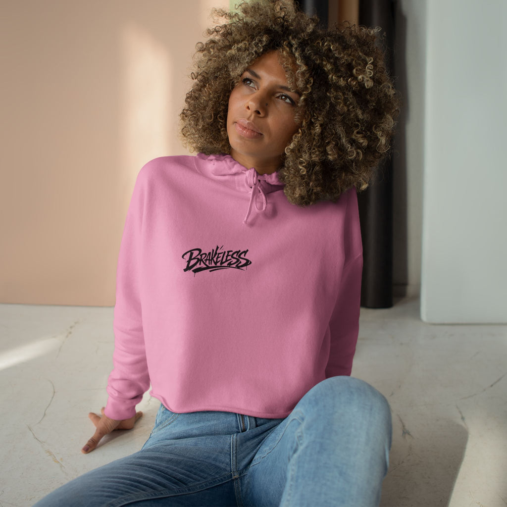 Brakeless 'Fast Is a Habit' Cropped Hoodie