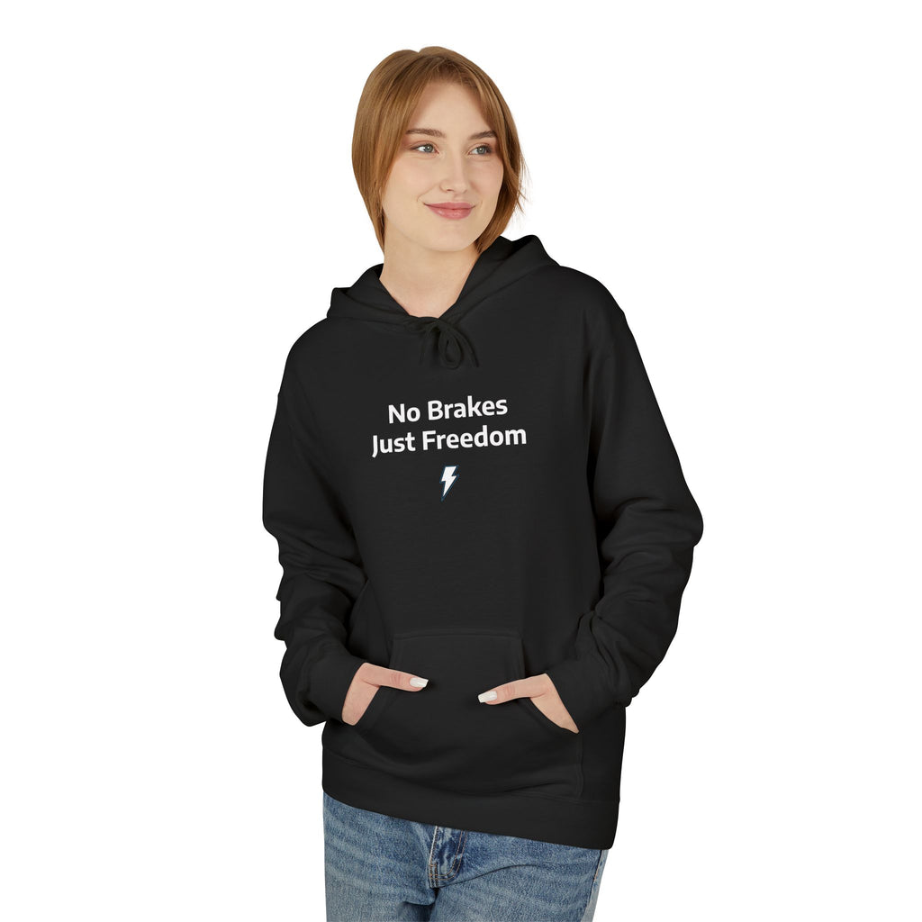 Brakeless Freedom Club Hoodie — 'No Brakes. Just Freedom.' Racing Pullover