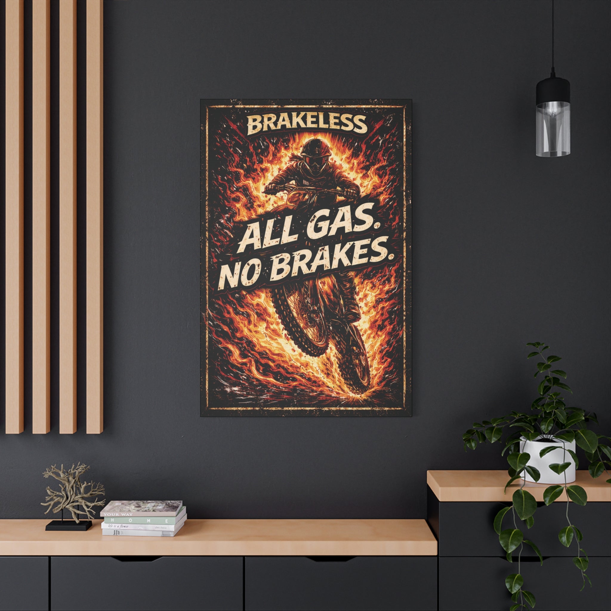 All Gas No Brakes - Canvas Wall Art — Matte Stretched Canvas