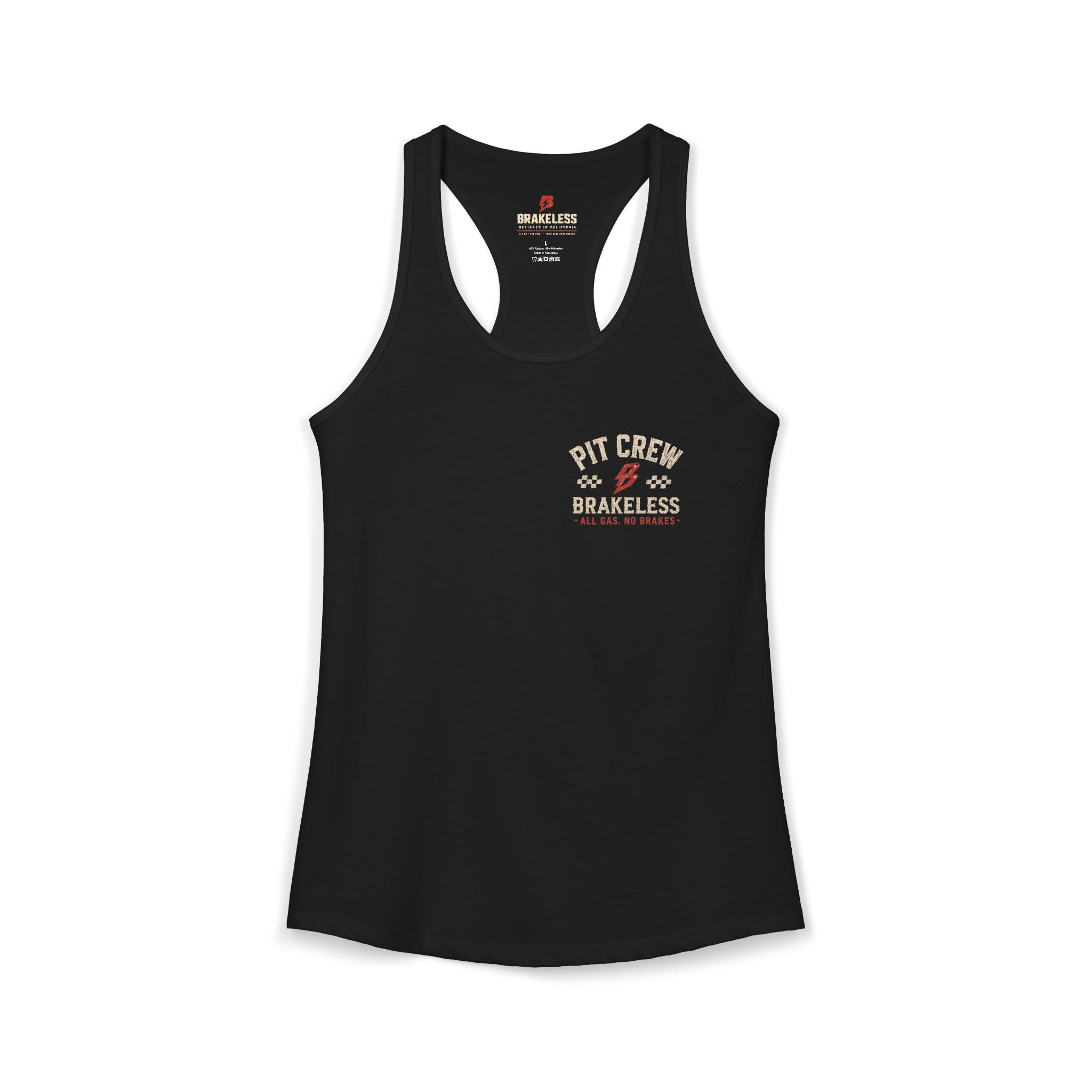 Women's Red Pit Crew - Racerback Tank