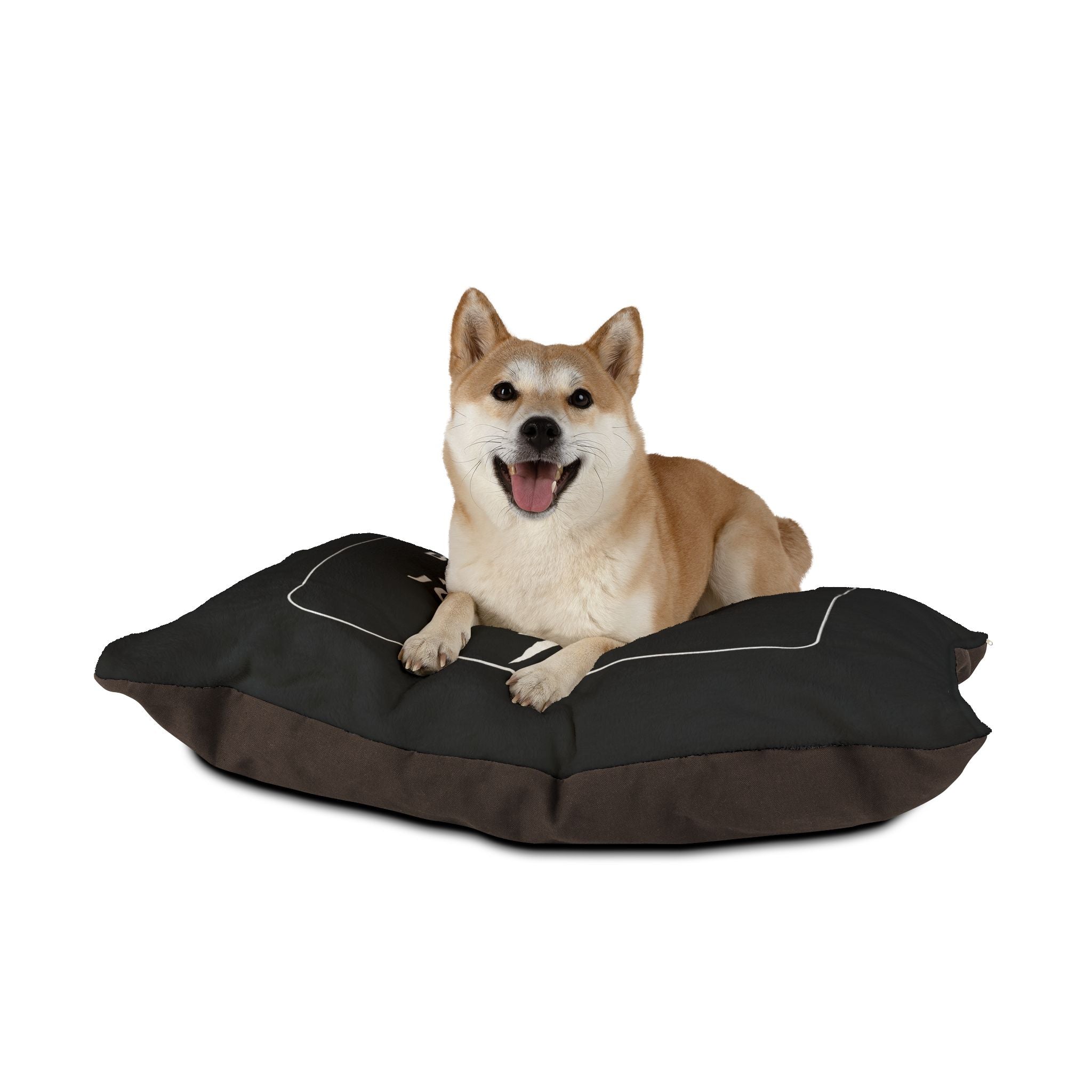 Pet Bed — "Brakeless Pets: No Brakes Just Barks" Plush Dog Bed