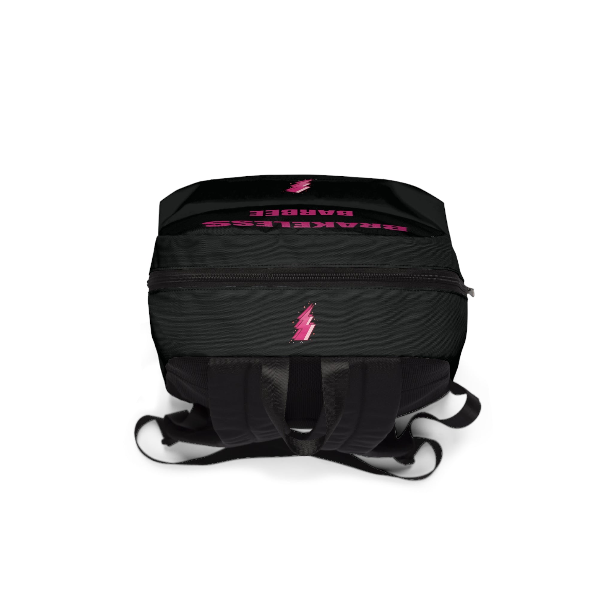 Brakeless Barbee / Harley Barbee Motorcycle Backpack — Pink Lightning Biker Bag