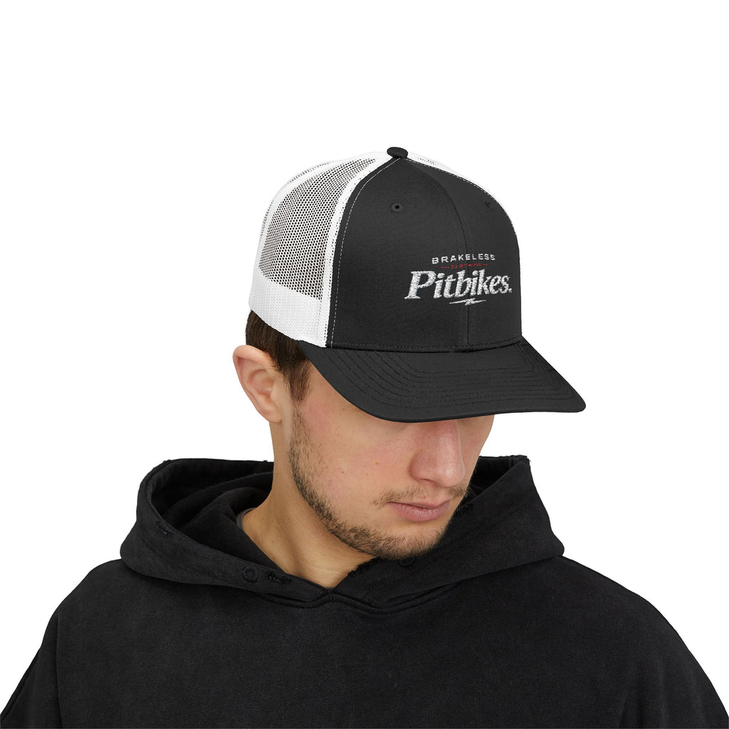 Pitbikes Trucker Cap — Brakeless Vintage Snapback
