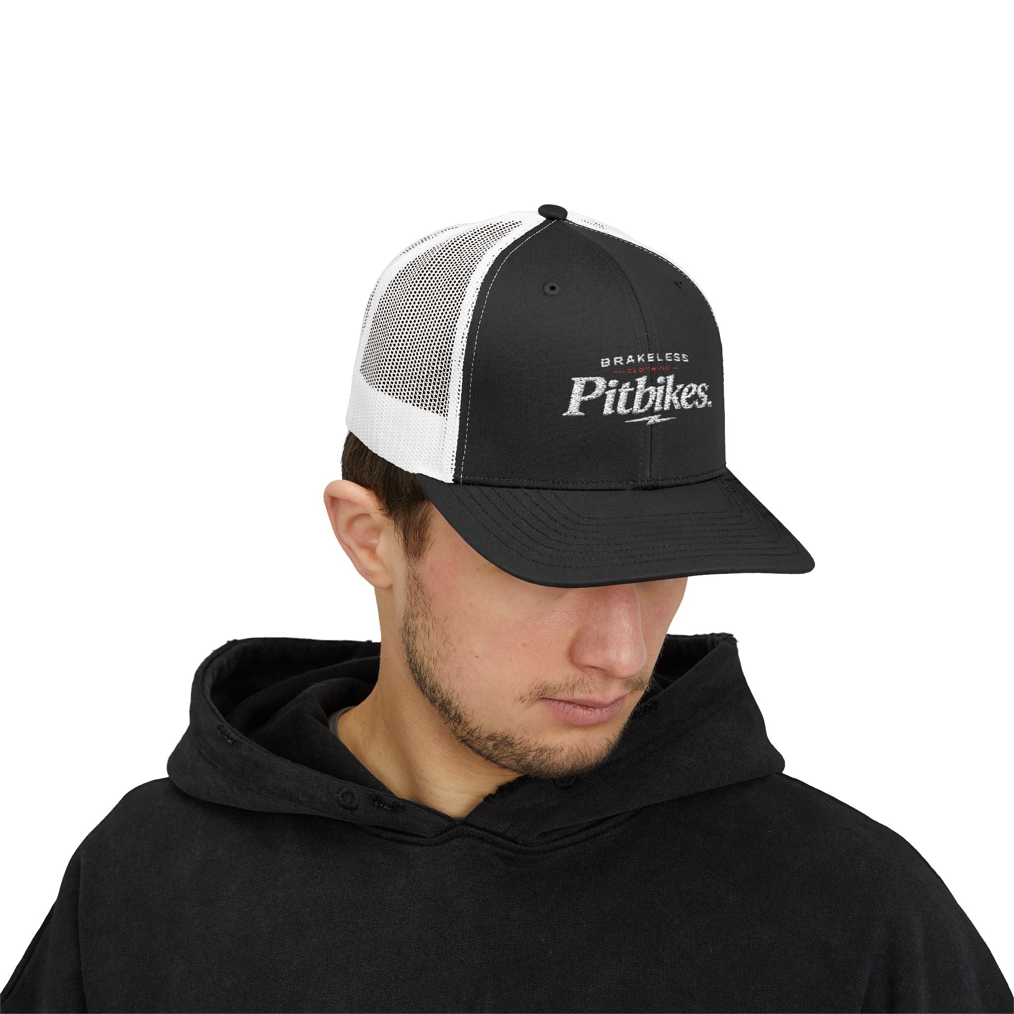 Pitbikes Trucker Cap — Brakeless Vintage Snapback