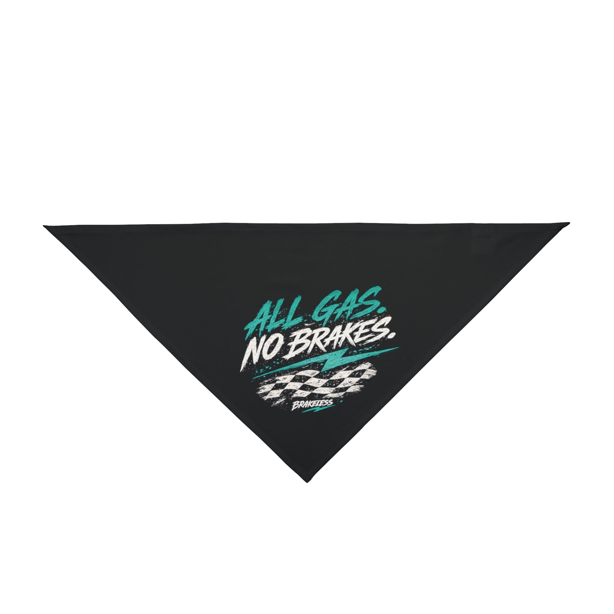 Pet Bandana — "All Gas, No Brakes" BRAKELESS Dog Bandana