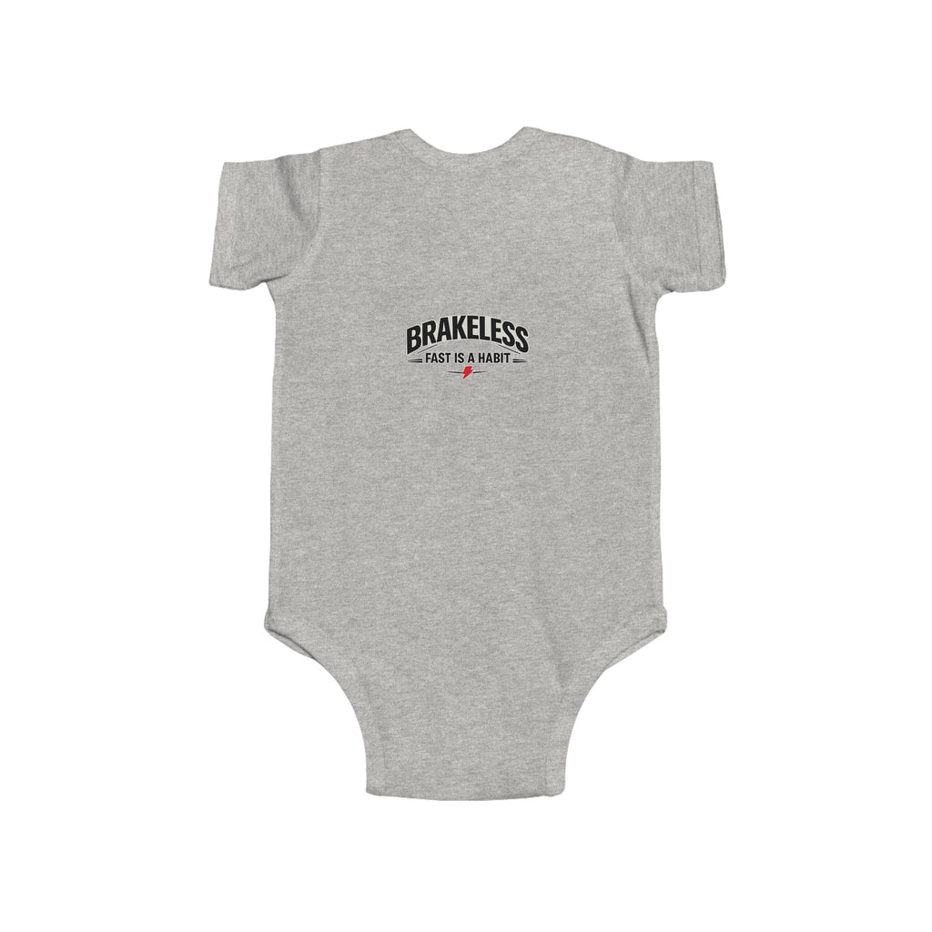 Infant Bodysuit — 'No Brakes, Just Binkies' Brakeless Racing Baby Onesie