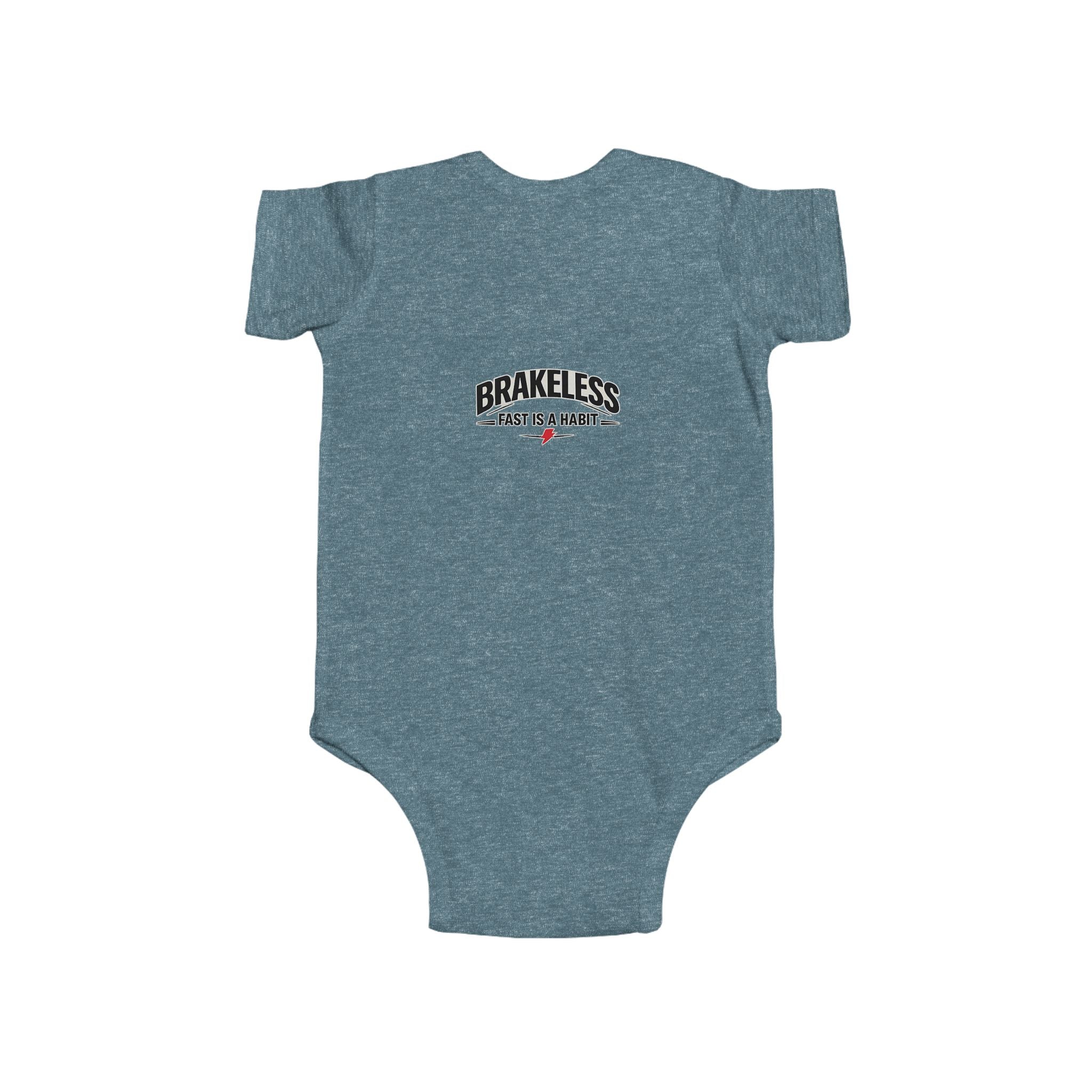 Infant Bodysuit — 'No Brakes, Just Binkies' Brakeless Racing Baby Onesie