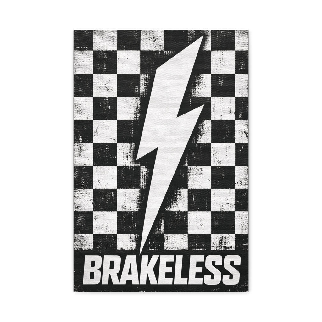 Brakeless Lightning Checkerboard Canvas Print