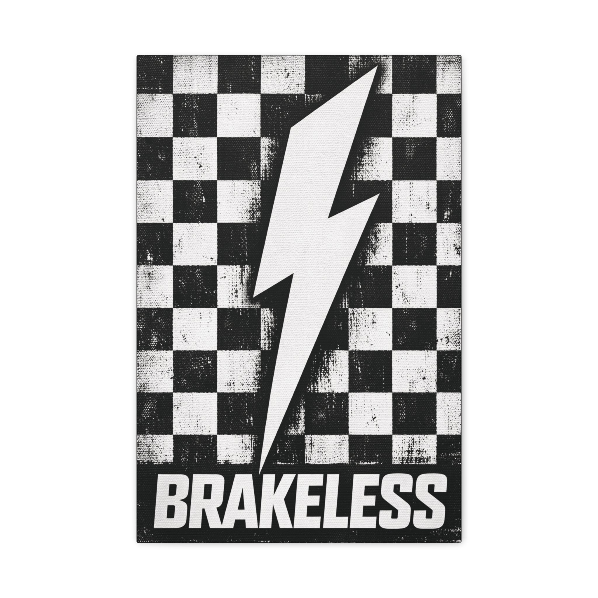 Brakeless Lightning Checkerboard Canvas Print
