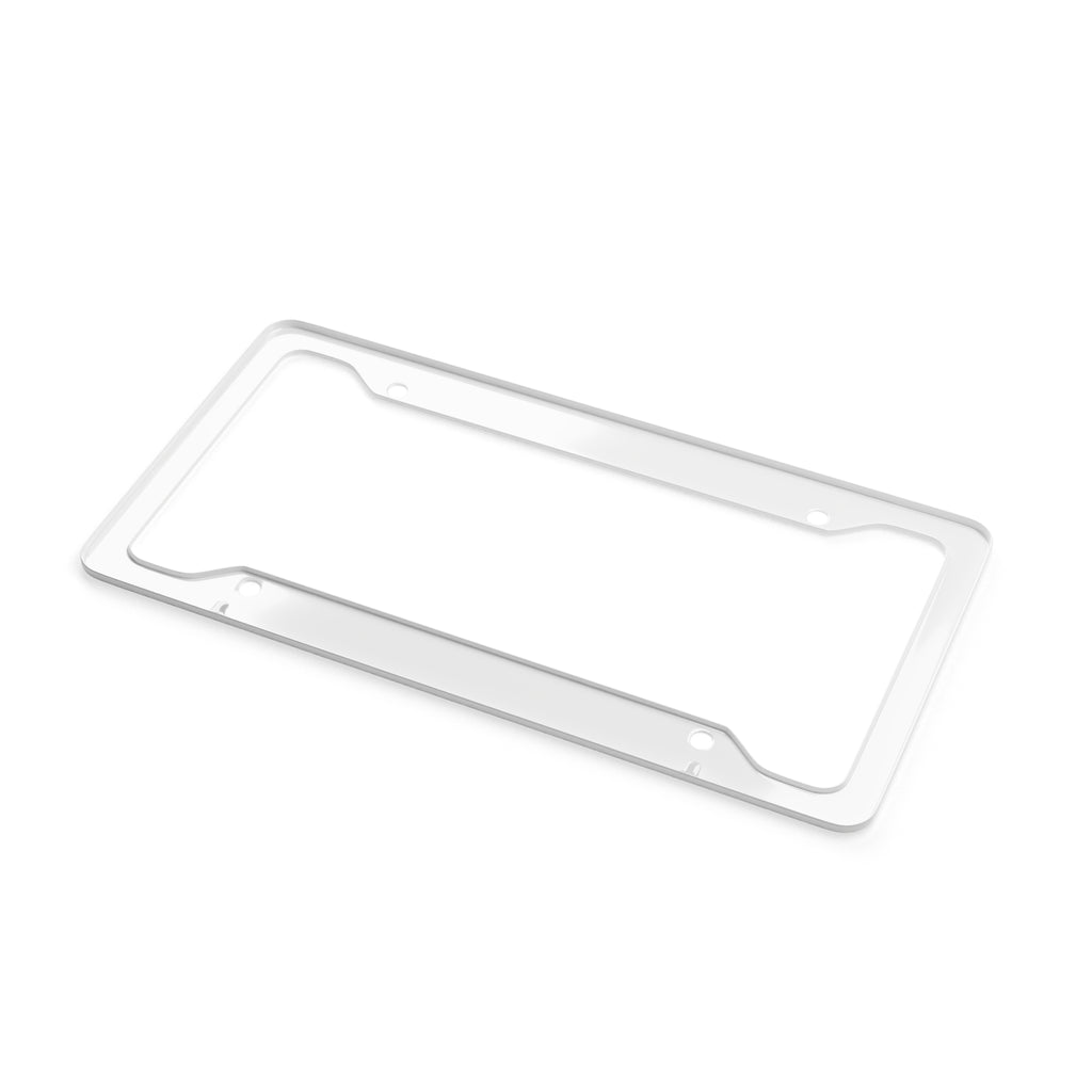 License Plate Frame — "Brakeless Clothing" Black Aluminum Car Frame, Drive Fast No Brakes