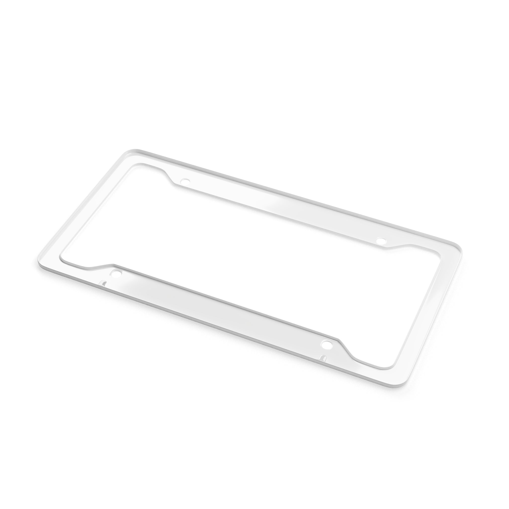 License Plate Frame — "Brakeless Clothing" Black Aluminum Car Frame, Drive Fast No Brakes