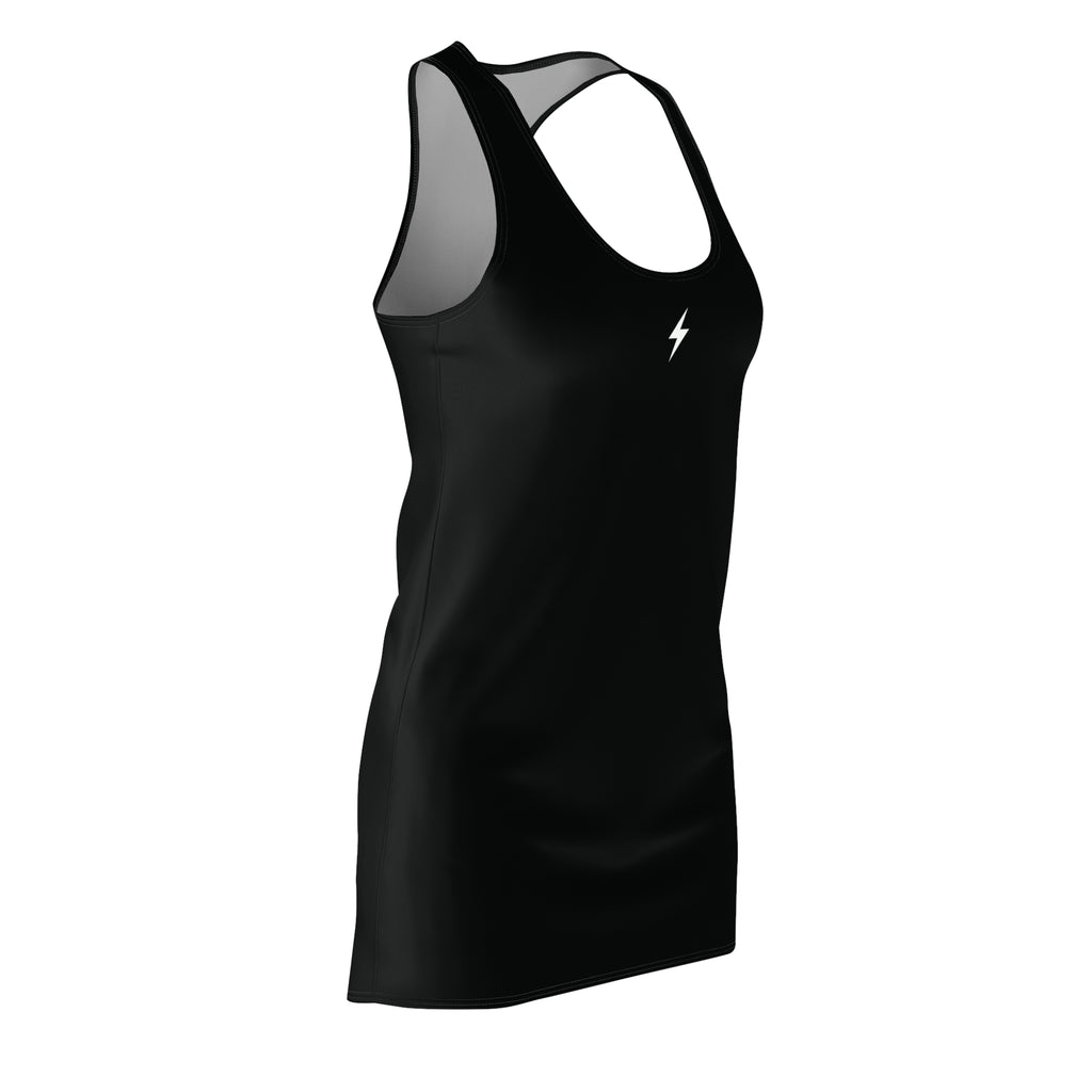 Racerback Dress — "No Brakes. Just Hot Girl Summer." Pink Lightning Heart