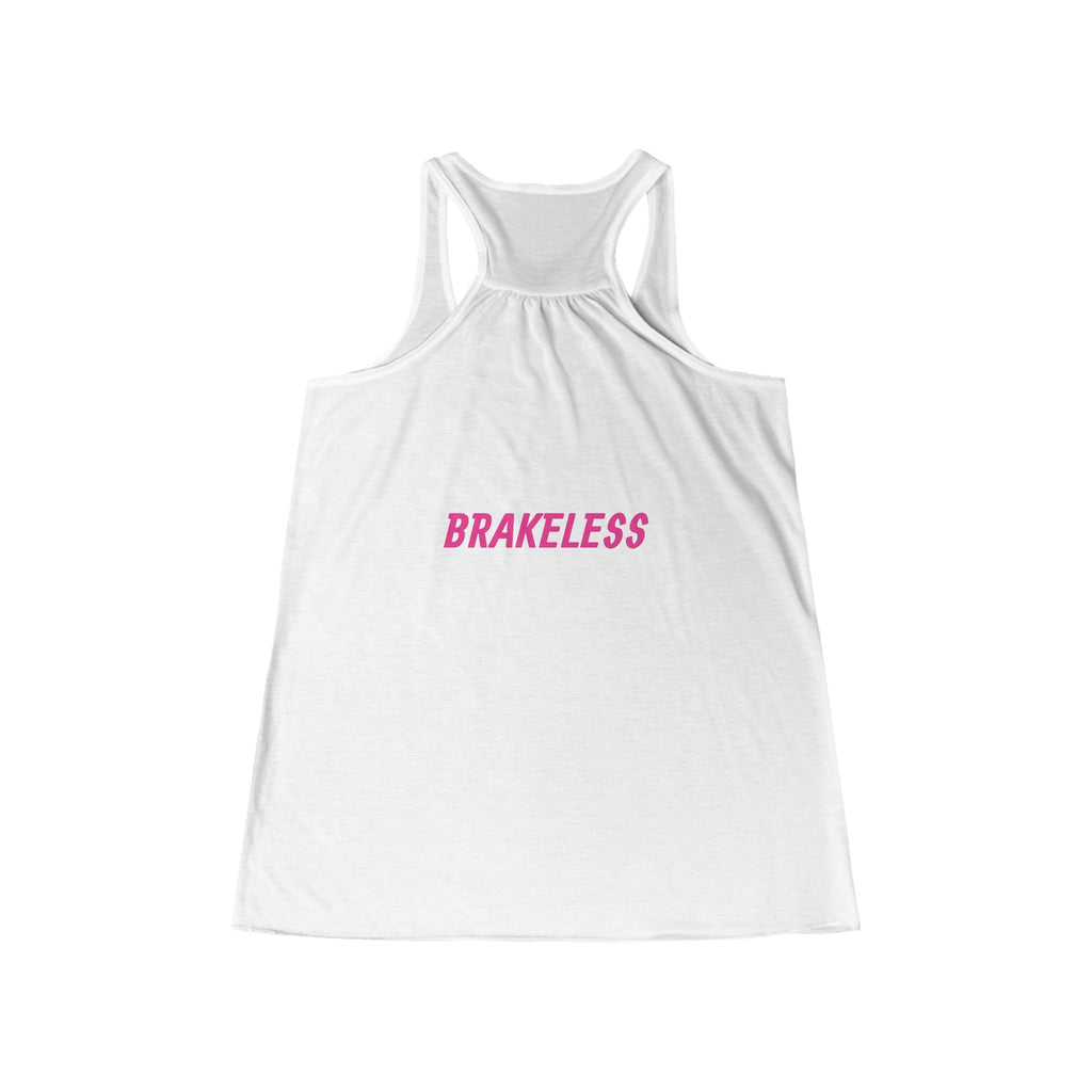 NO BRAKES. JUST WAVES. Women's Racerback Tank - 'Brakeless' Tropical Beach