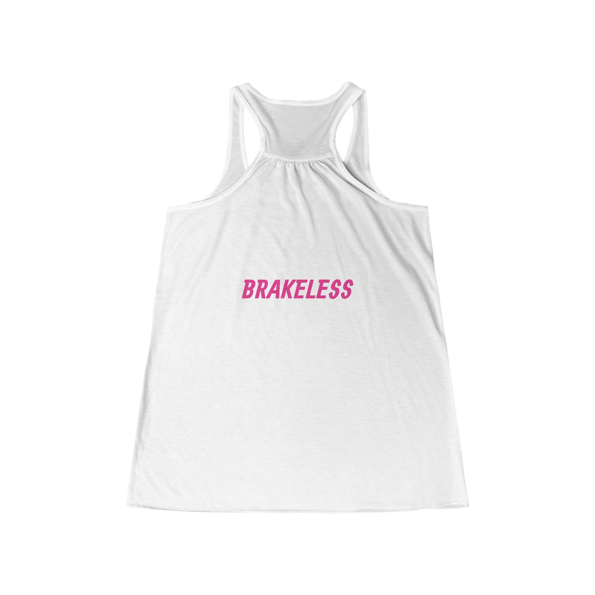 NO BRAKES. JUST WAVES. Women's Racerback Tank - 'Brakeless' Tropical Beach