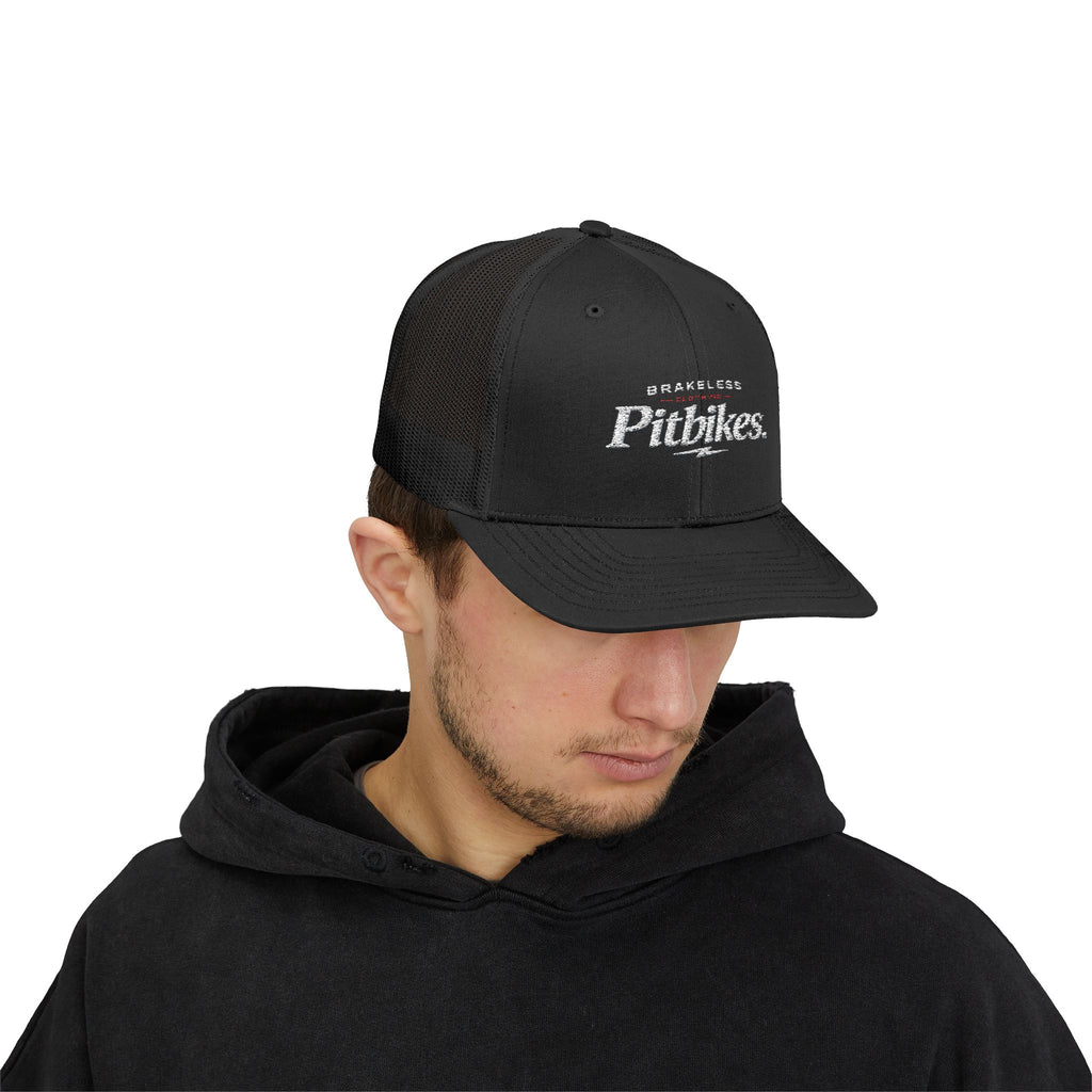 Pitbikes Trucker Cap — Brakeless Vintage Snapback