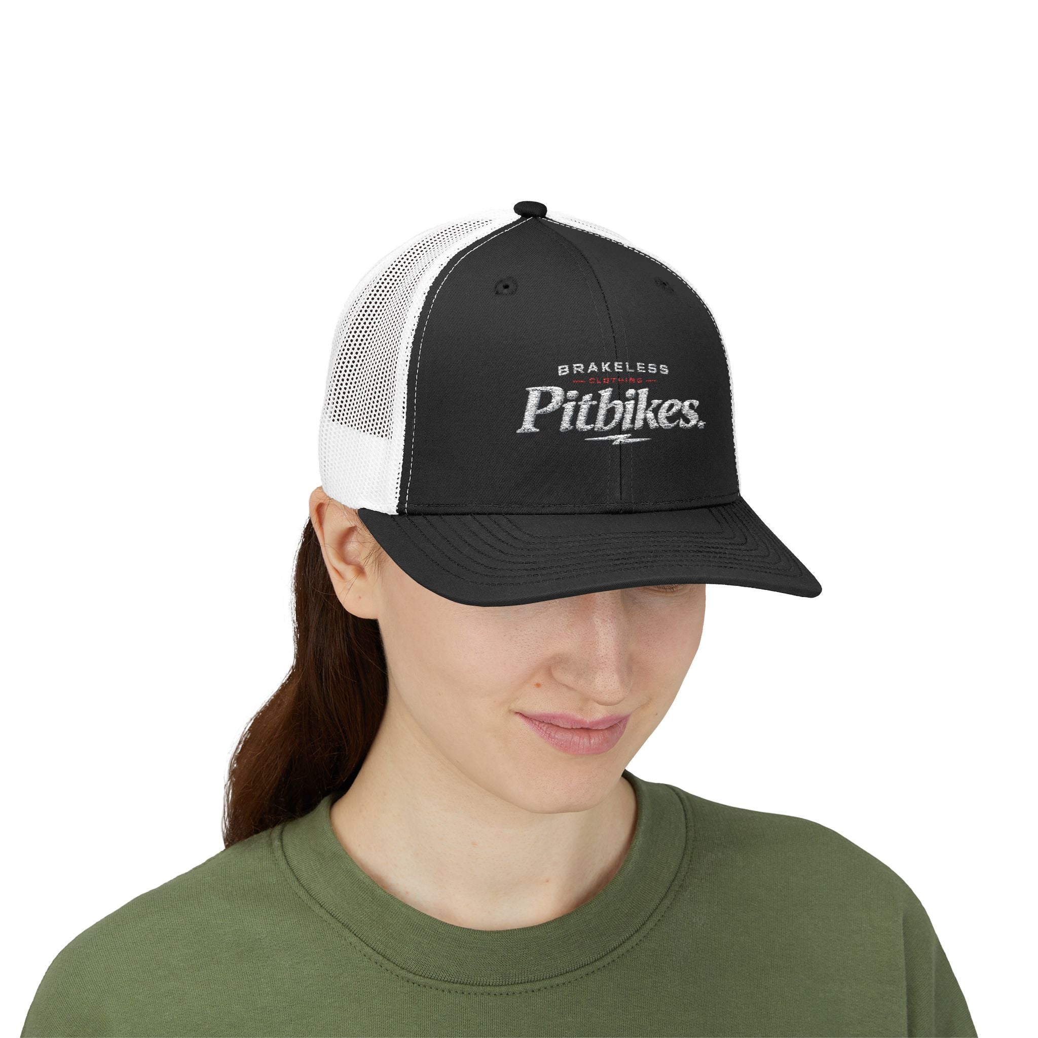 Pitbikes Trucker Cap — Brakeless Vintage Snapback