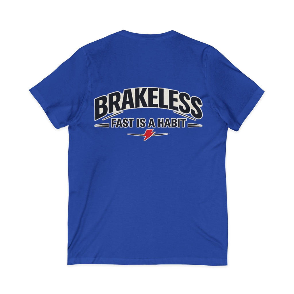Brakeless "Fast Is a Habit" V-Neck T-Shirt – Racing Streetwear Tee