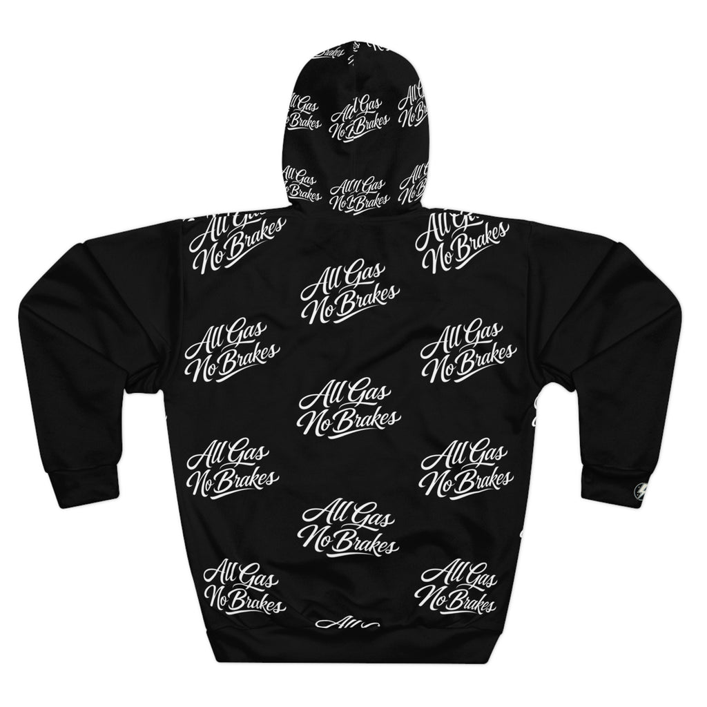 All Gas No Brakes Hoodie – Black Script Logo Pullover