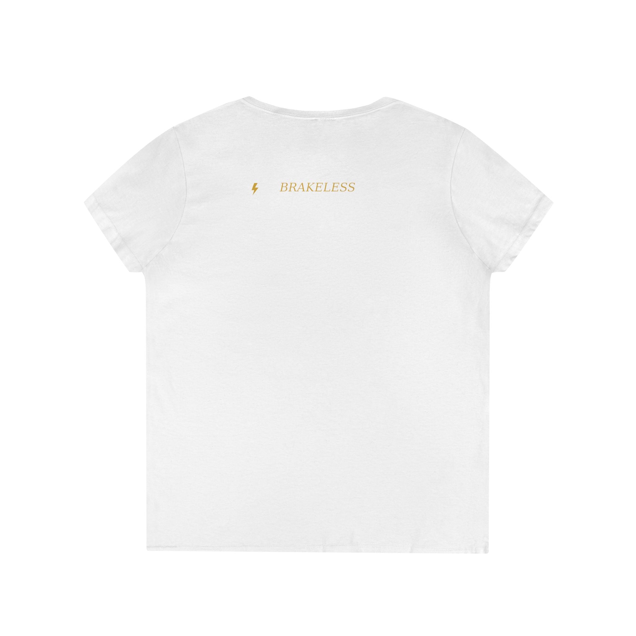 Just Jackpots - Ladies' V-Neck T-Shirt — Minimal Gold