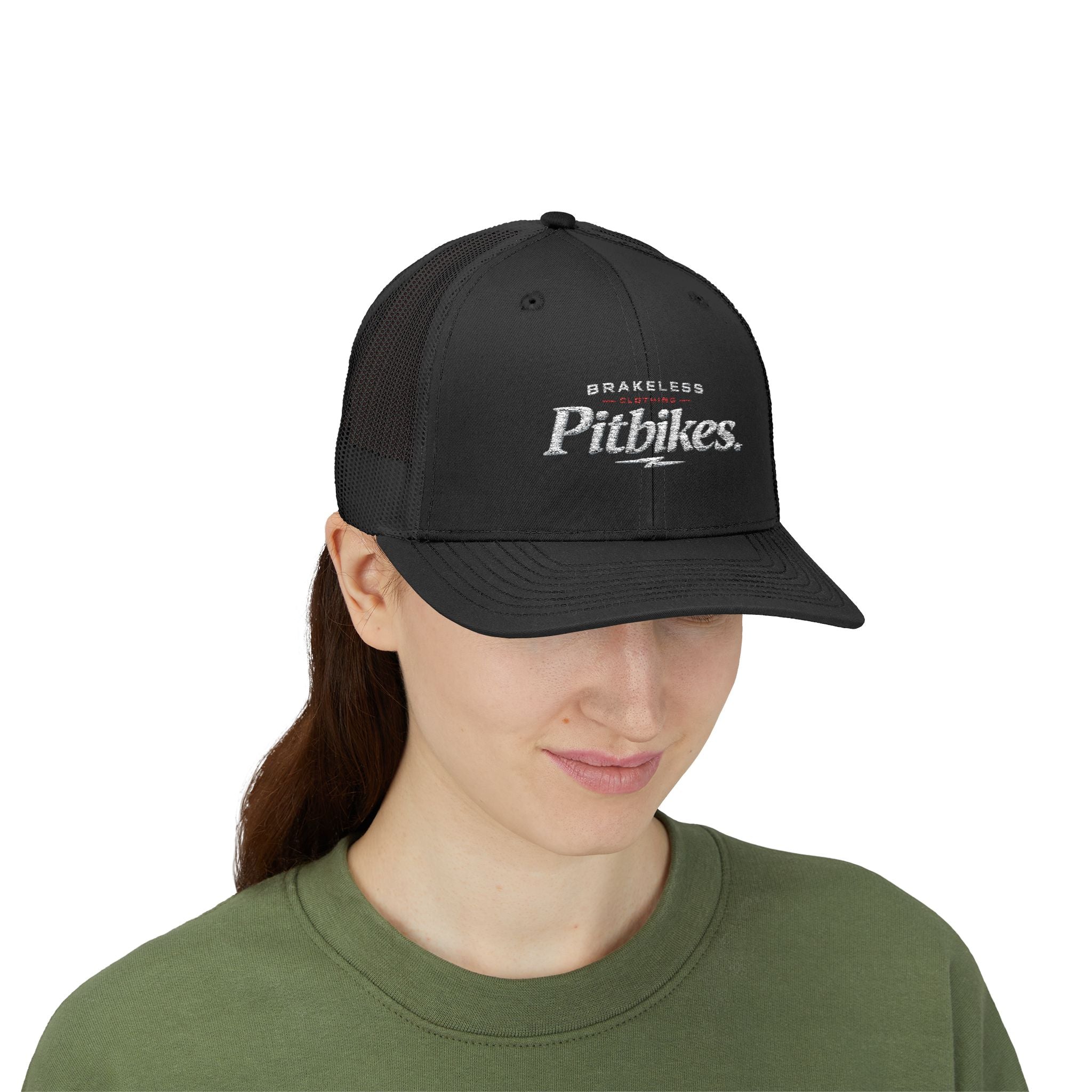 Pitbikes Trucker Cap — Brakeless Vintage Snapback