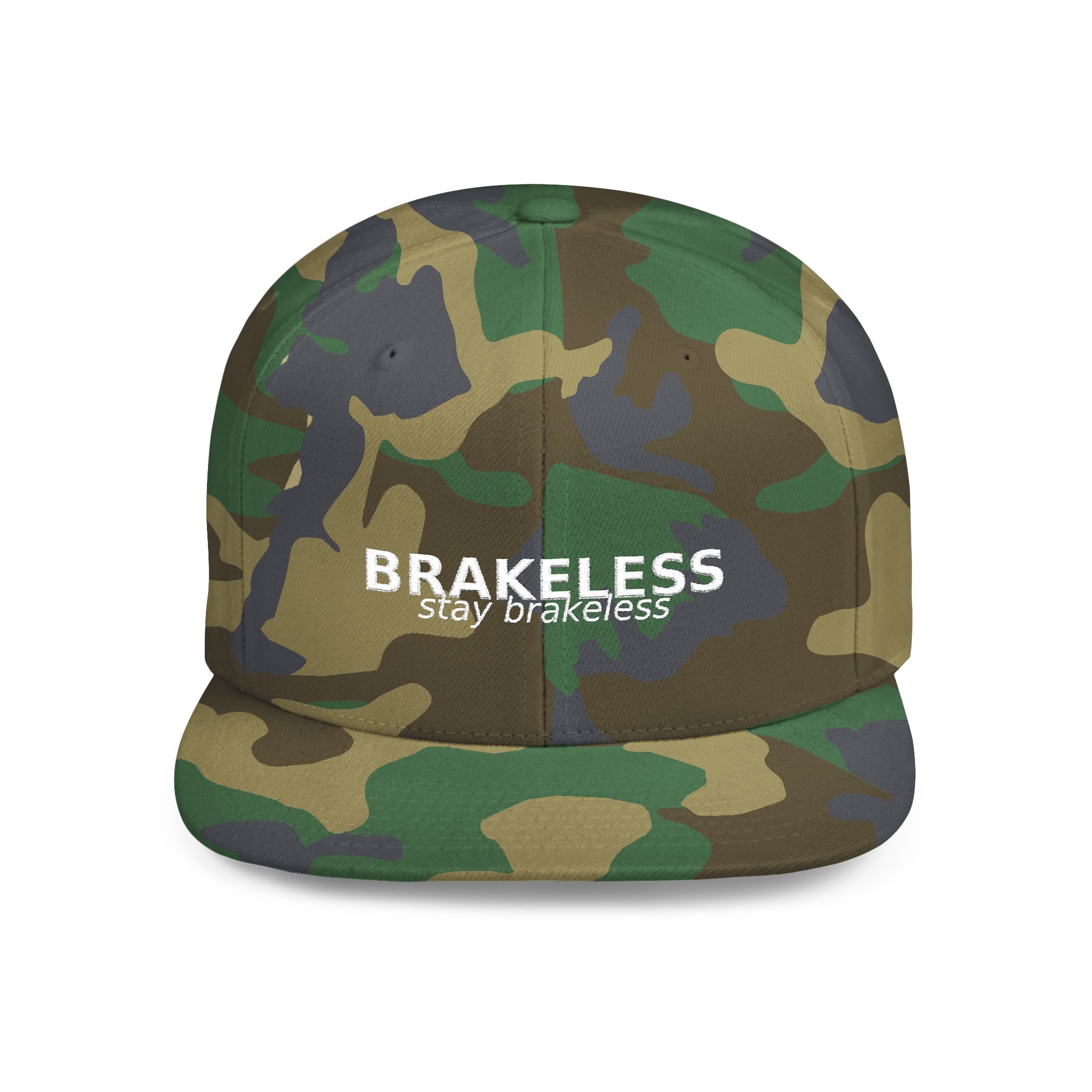 Snapback Hat — "BRAKELESS Stay Brakeless" Streetwear Cap