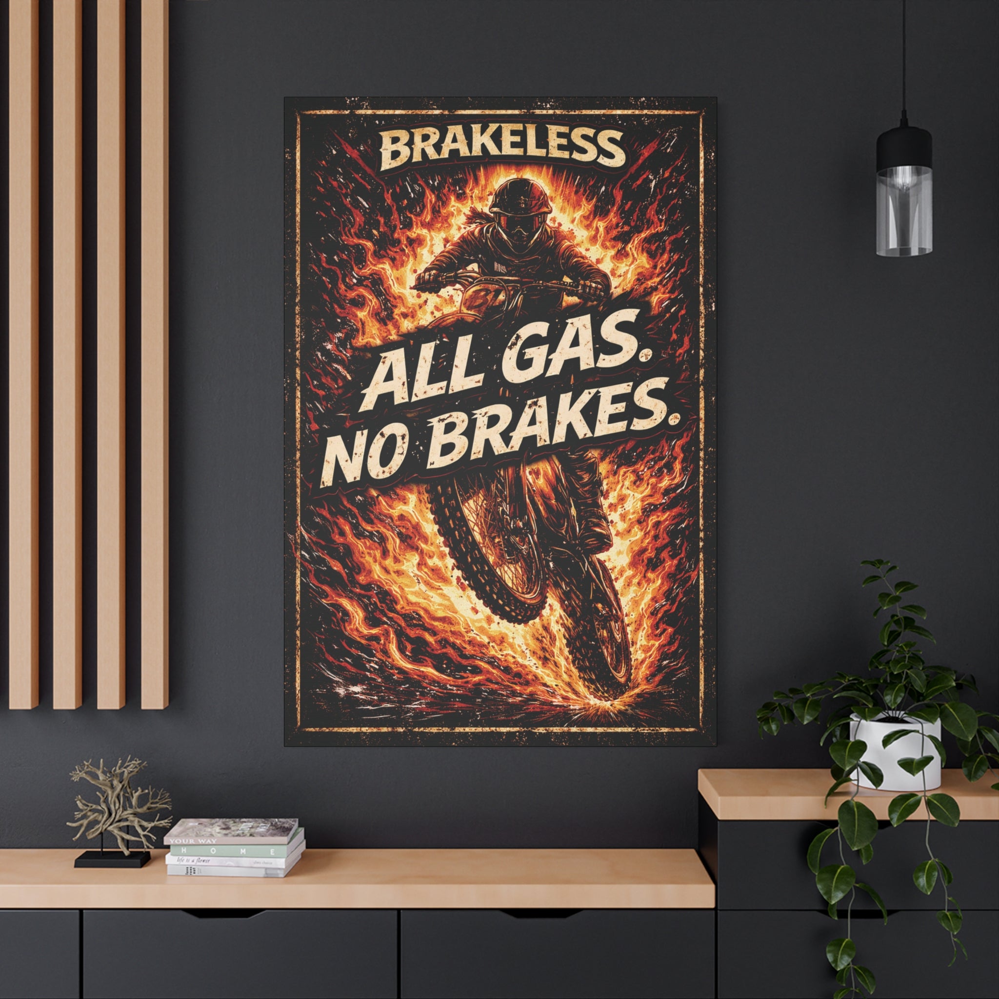 All Gas No Brakes - Canvas Wall Art — Matte Stretched Canvas