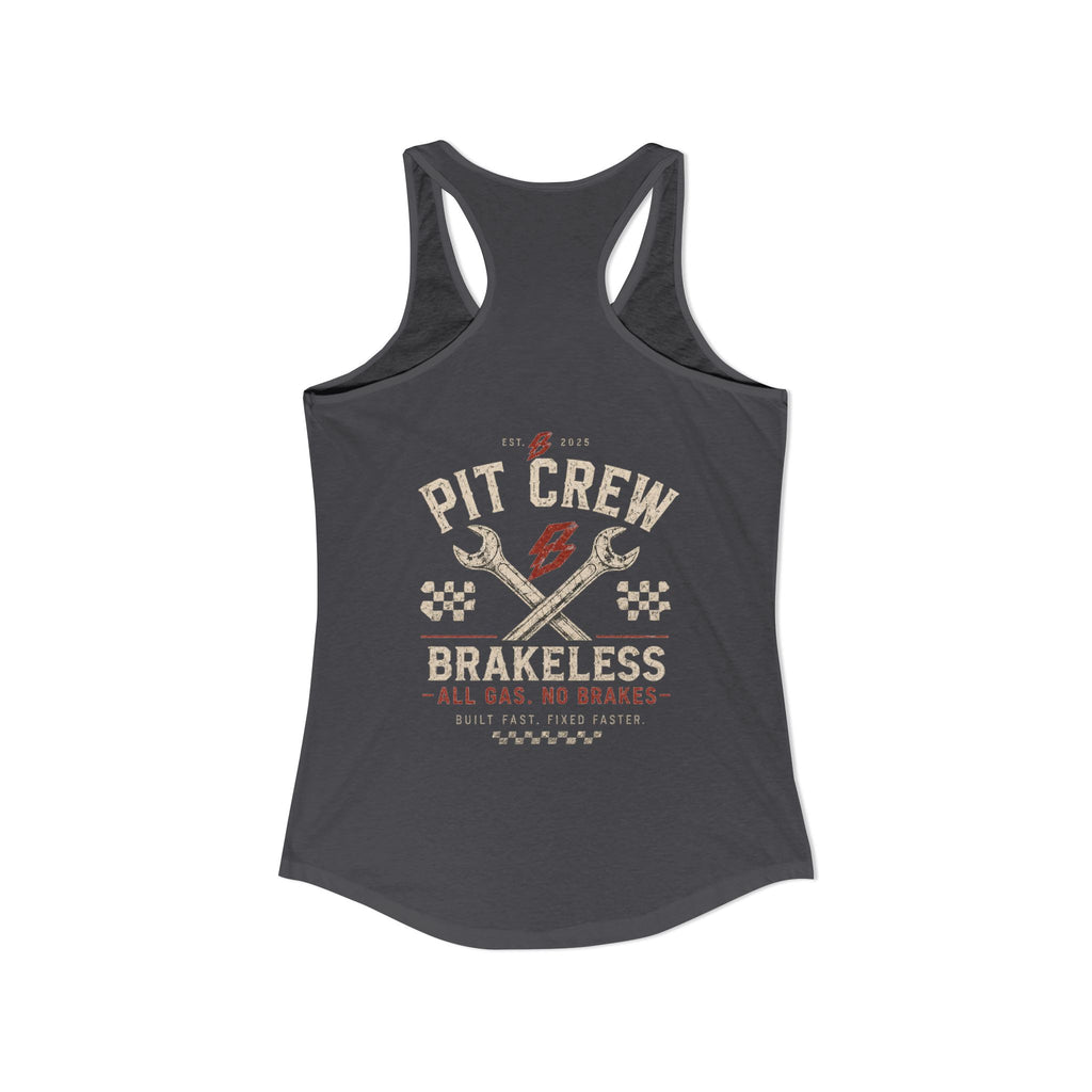Women's Red Pit Crew - Racerback Tank
