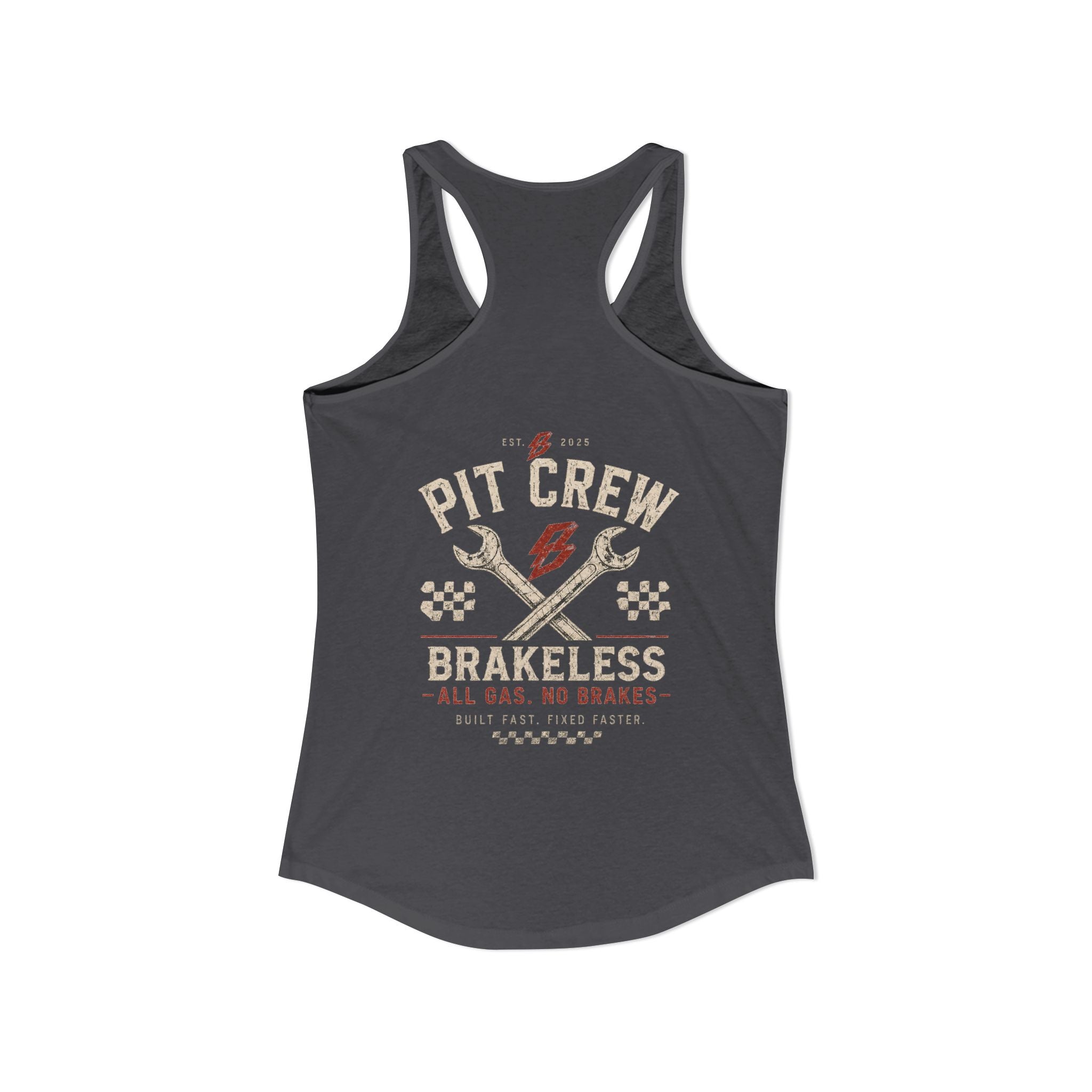 Women's Red Pit Crew - Racerback Tank