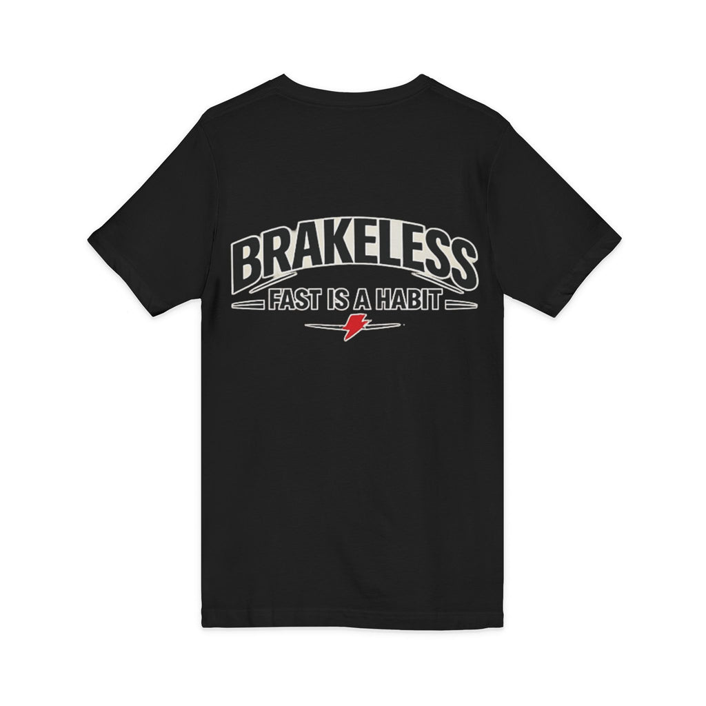 Brakeless "Fast Is a Habit" V-Neck T-Shirt – Racing Streetwear Tee