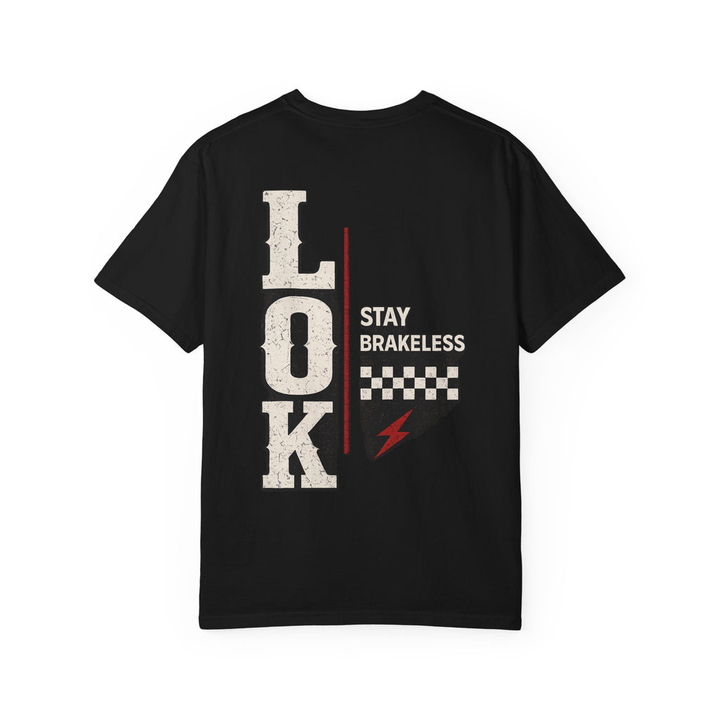 Stay Brakeless — LOK Vintage Checkered Tee