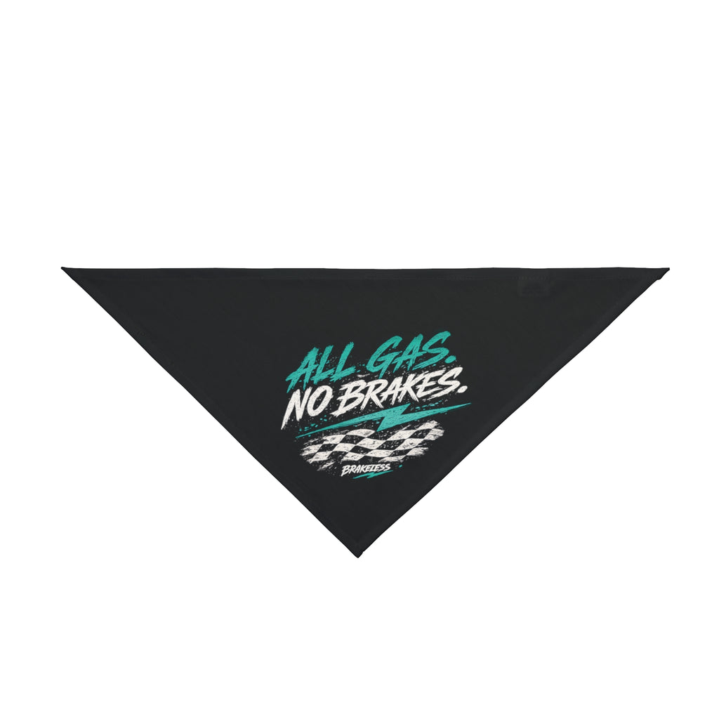 Pet Bandana — "All Gas, No Brakes" BRAKELESS Dog Bandana
