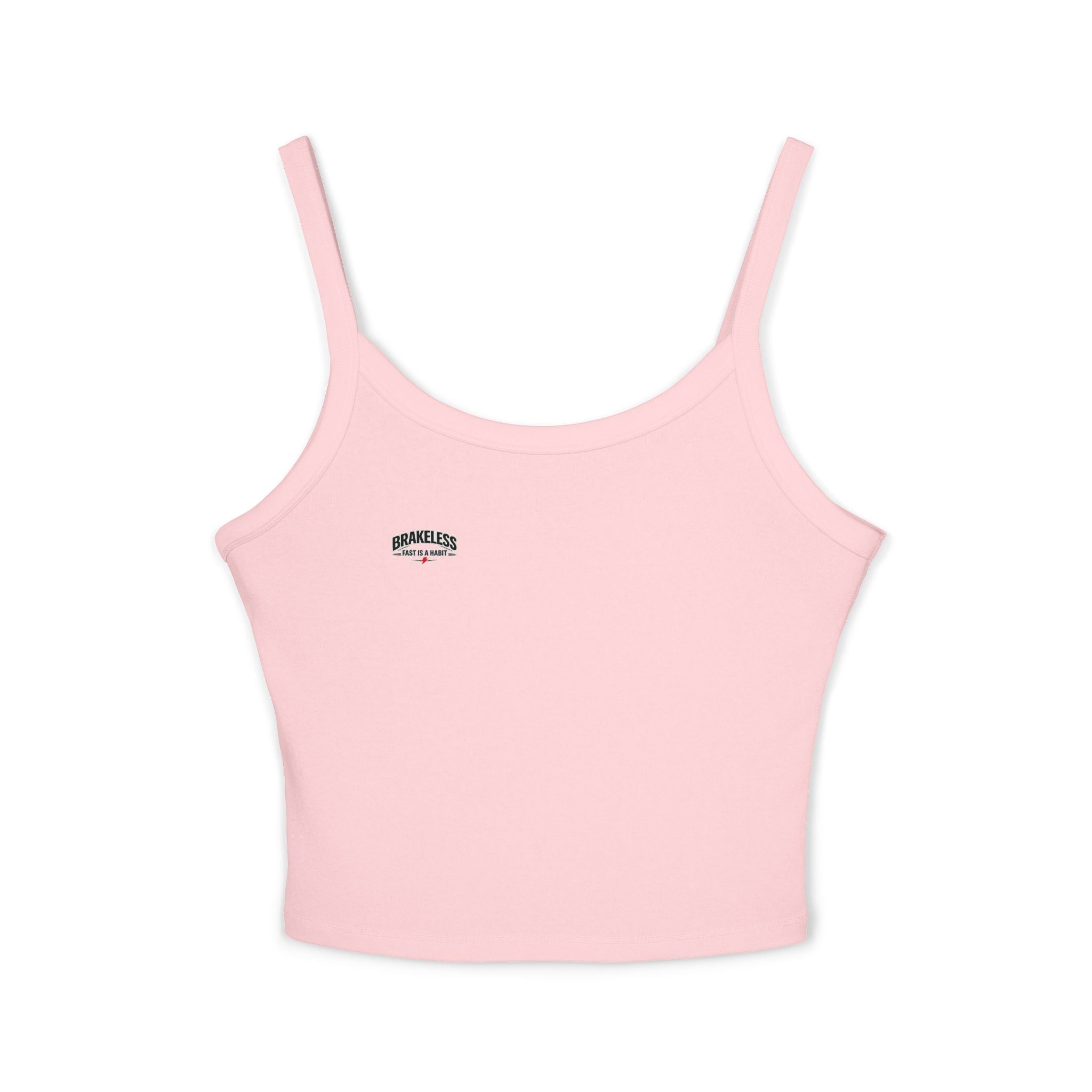 Brakeless Crop Tank Top — "Brakeless No Brakes Just Speed" Racer Chic Tank