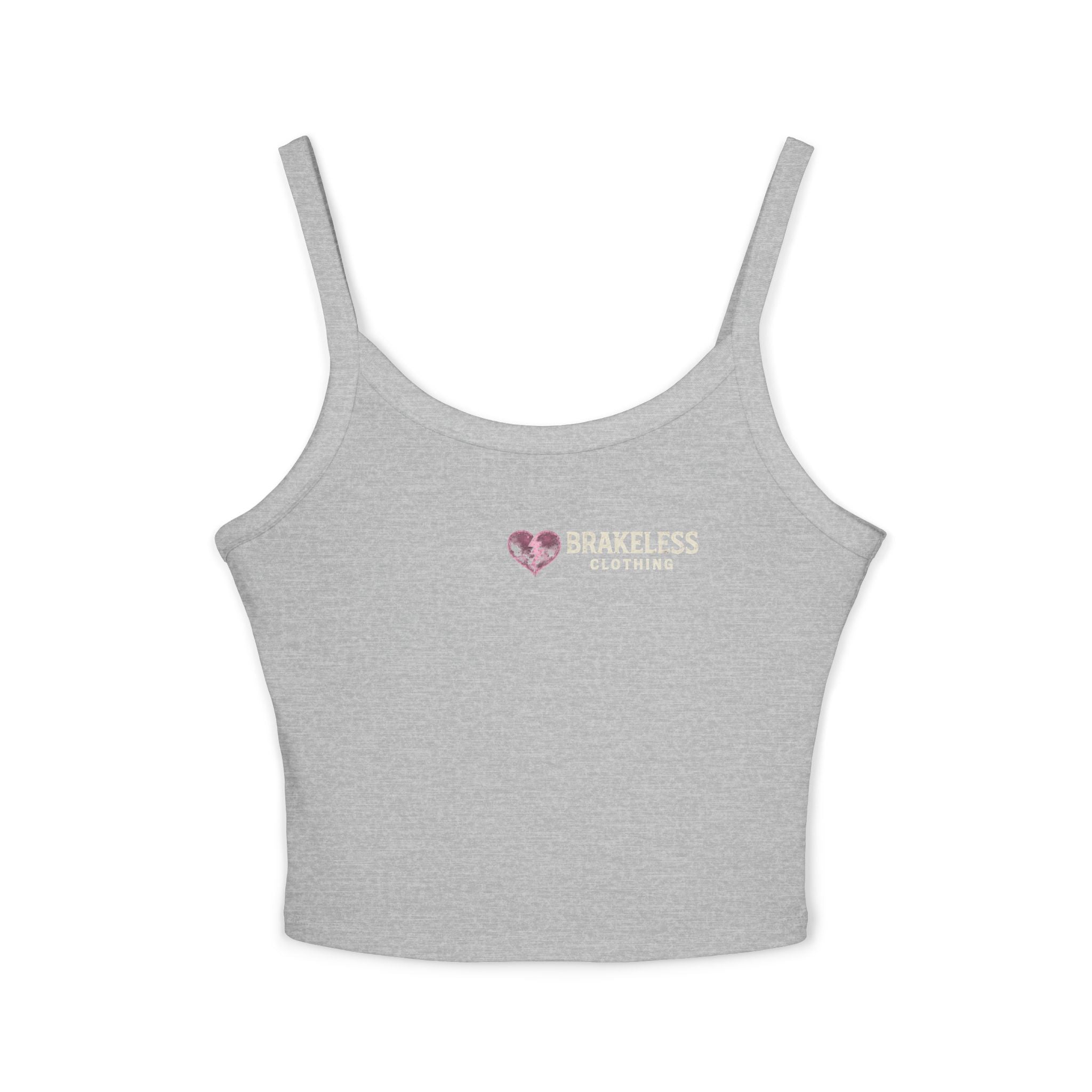 Skull & Heart Women's Spaghetti Strap Tank Top — BRAKELESS CLOTHING BRAKE TO BREAK HEARTS