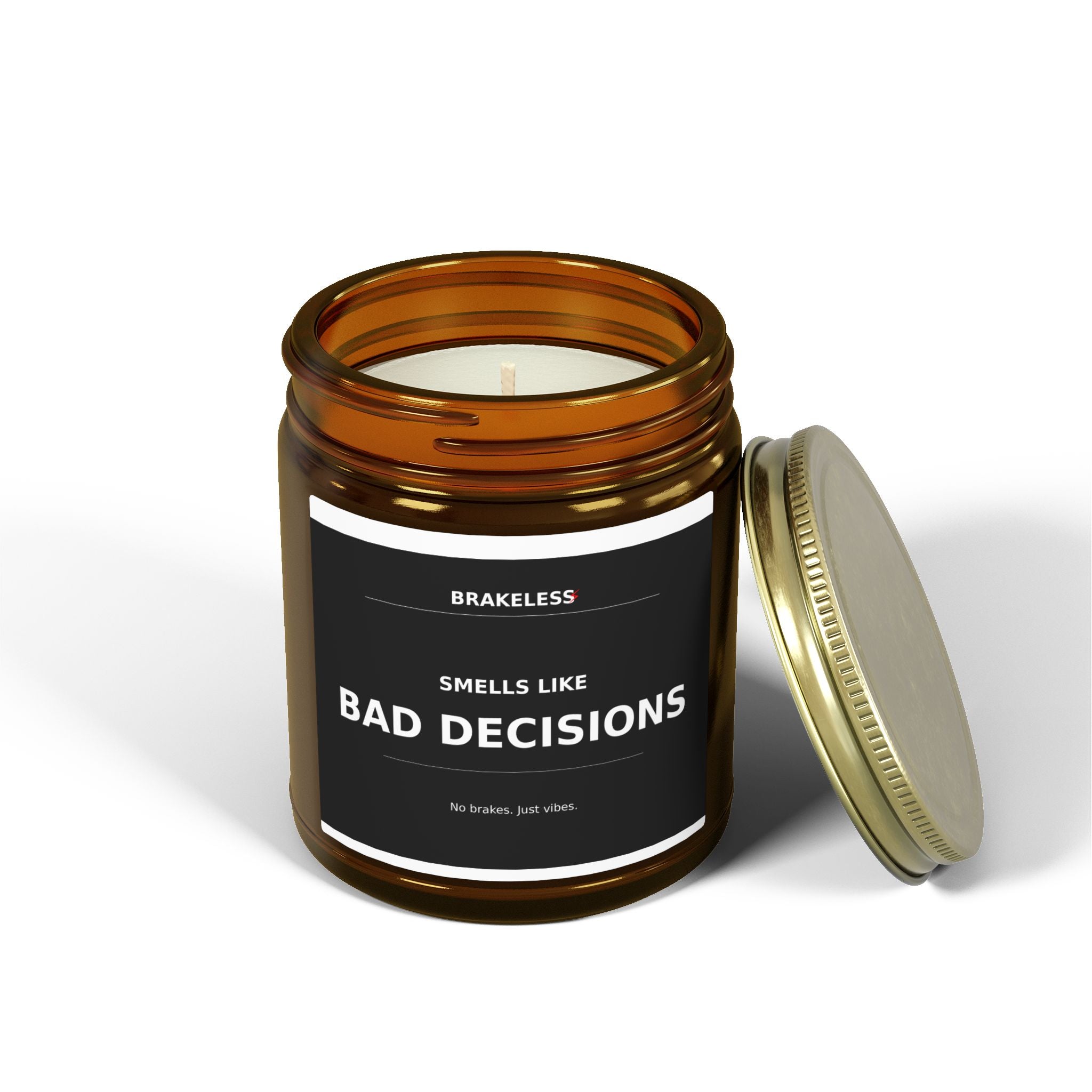 Smells Like Bad Decisions Coconut Apricot Scented Candle (4oz, 9oz)