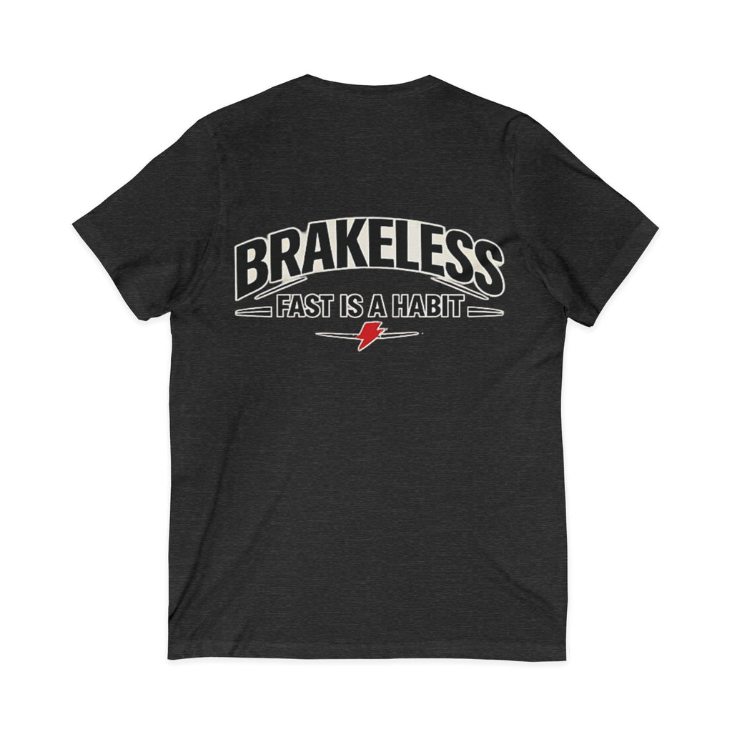 Brakeless "Fast Is a Habit" V-Neck T-Shirt – Racing Streetwear Tee