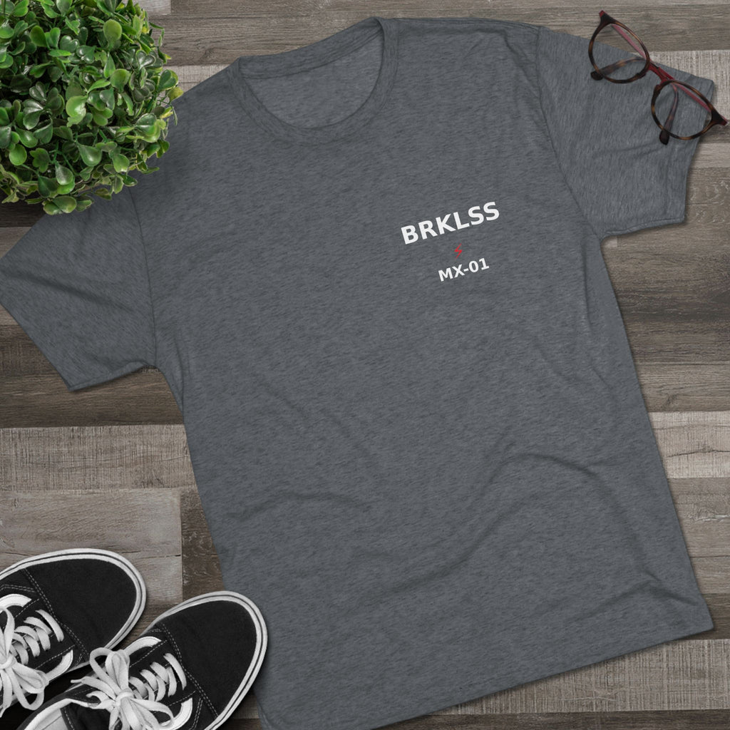 Brakeless Racing Tee — 'No Brakes. Full Throttle.' Graphic Crew Shirt