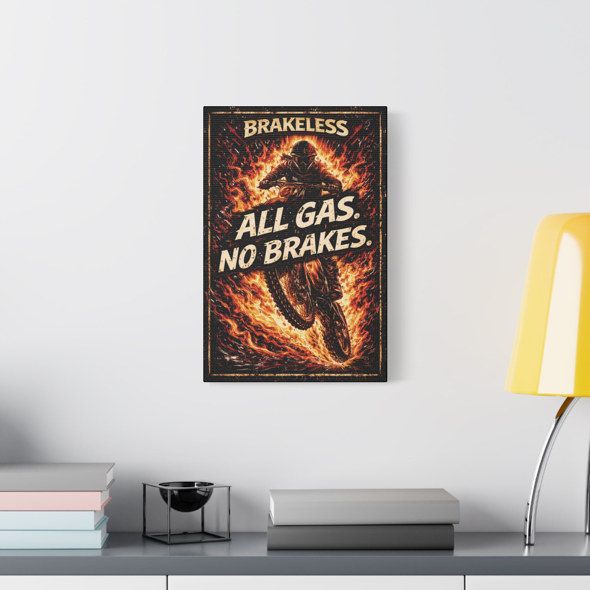 All Gas No Brakes - Canvas Wall Art — Matte Stretched Canvas
