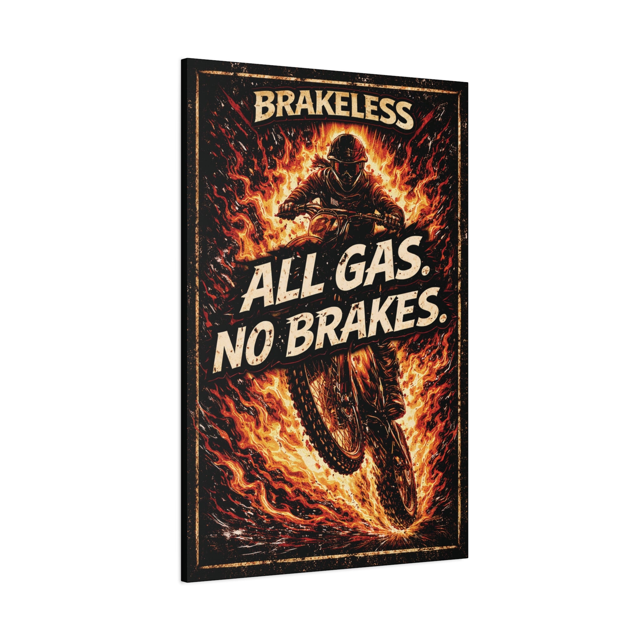 All Gas No Brakes - Canvas Wall Art — Matte Stretched Canvas