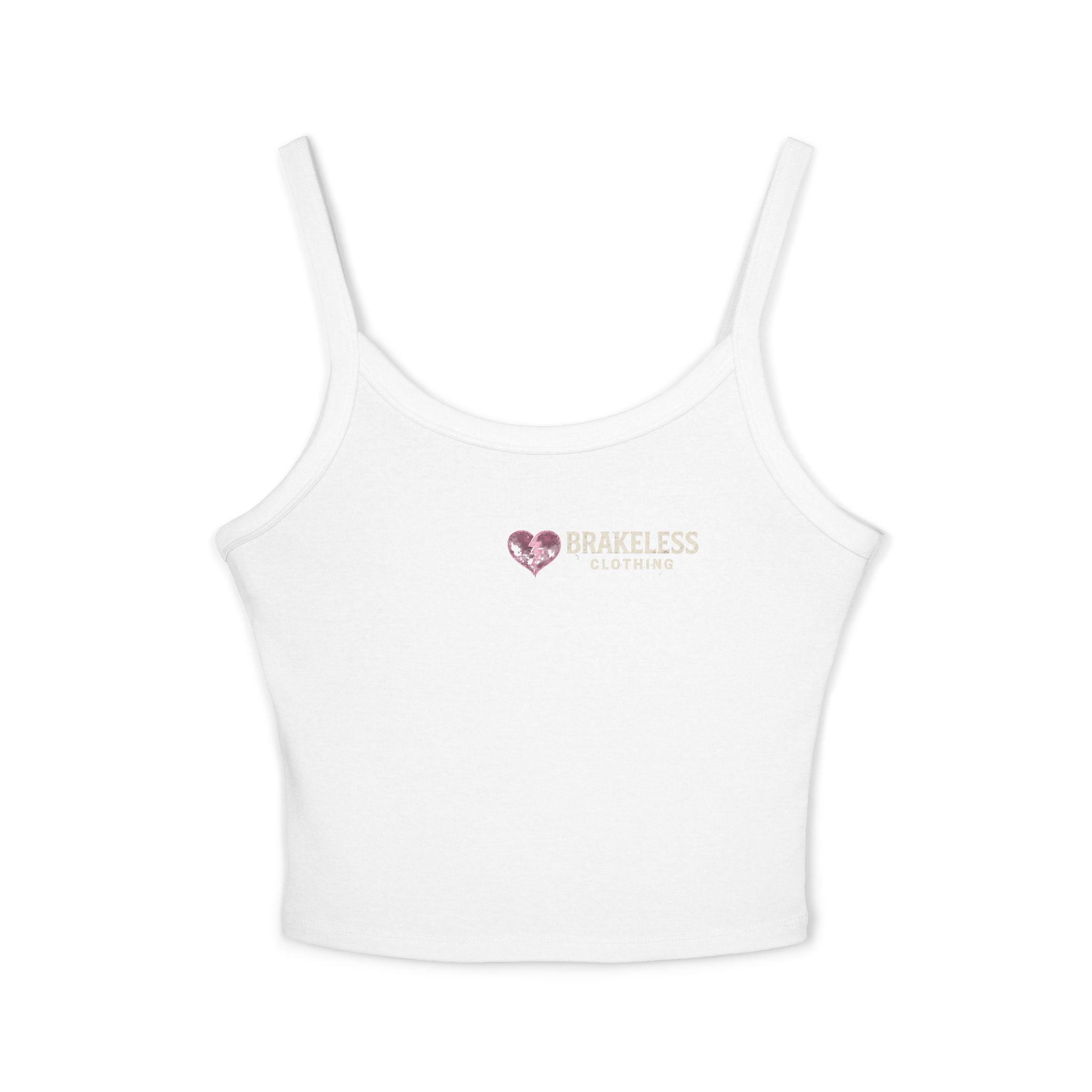 Skull & Heart Women's Spaghetti Strap Tank Top — BRAKELESS CLOTHING BRAKE TO BREAK HEARTS