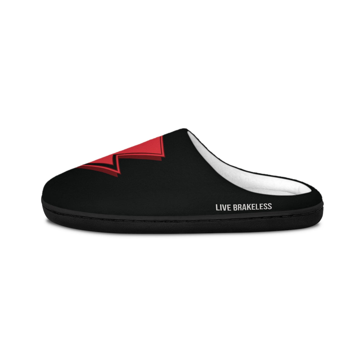 714 Men's Indoor Slippers – 'ALL GAS. NO BRAKES.' Logo House Slippers - Shoes - BRAKELESS