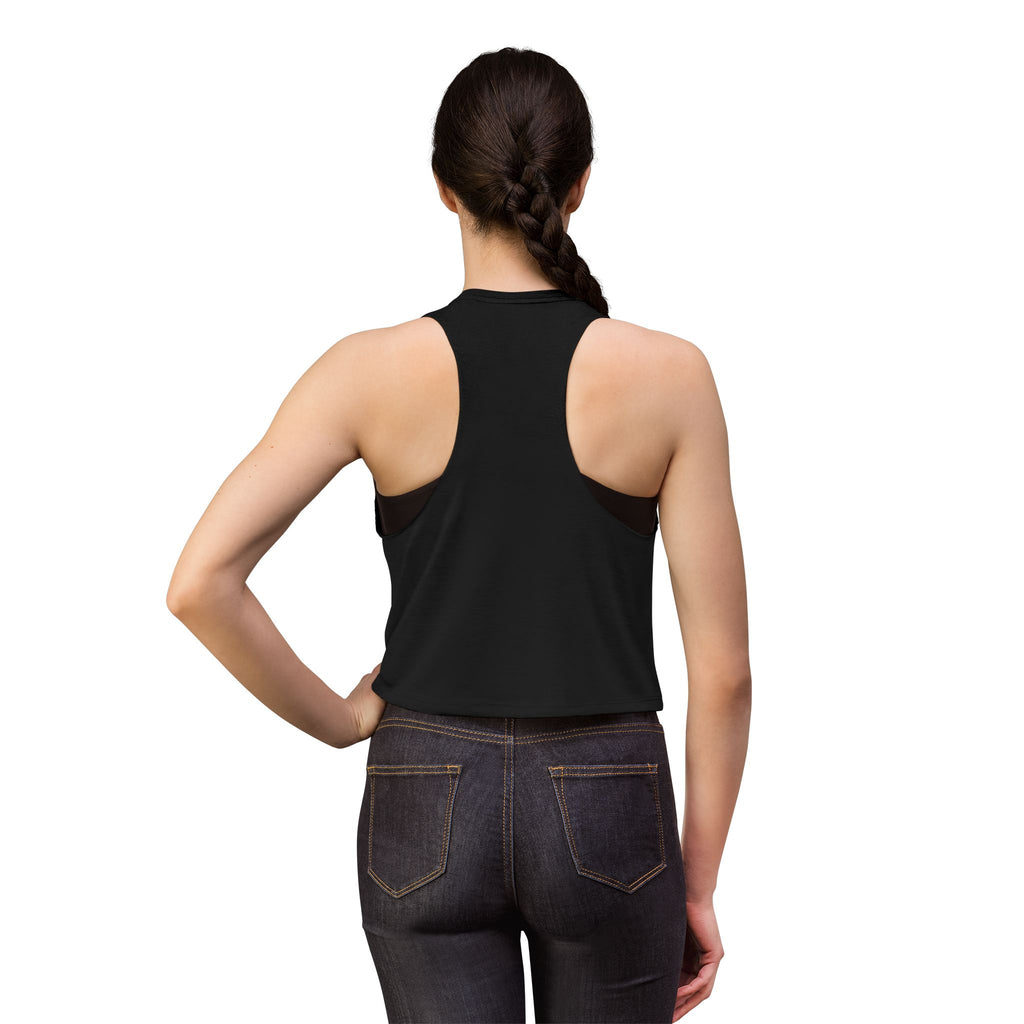 Brakeless Neon Checkered Lightning Crop Top – Women's Racer Tank