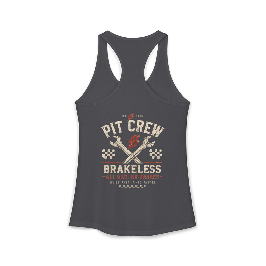 Women's Red Pit Crew - Racerback Tank