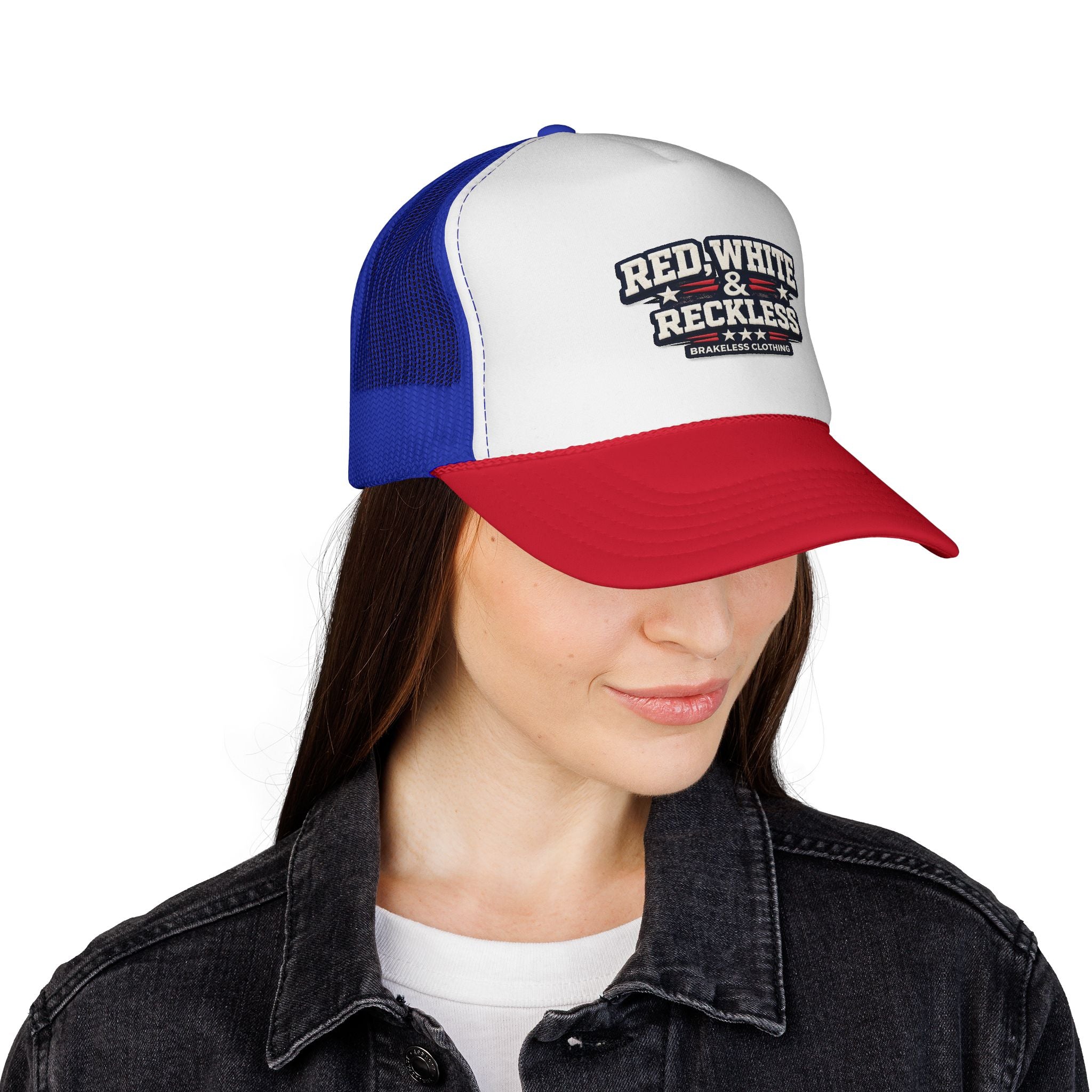 Red, White & Reckless BRAKELESS Trucker Cap