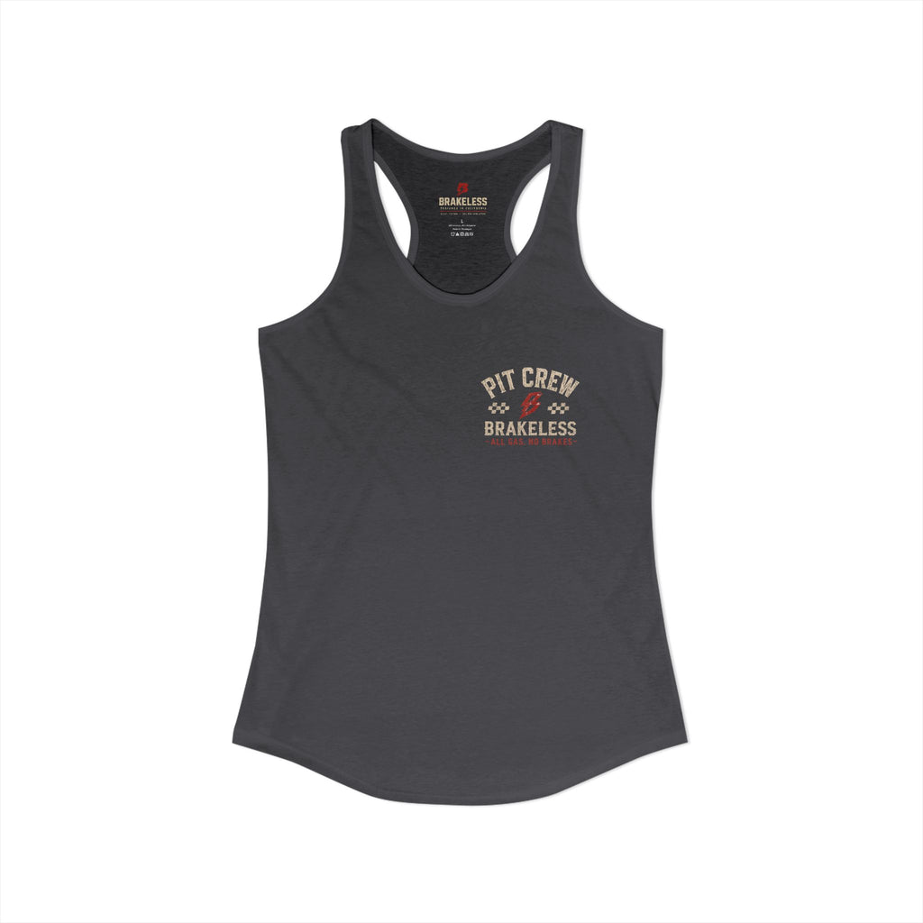 Women's Red Pit Crew - Racerback Tank