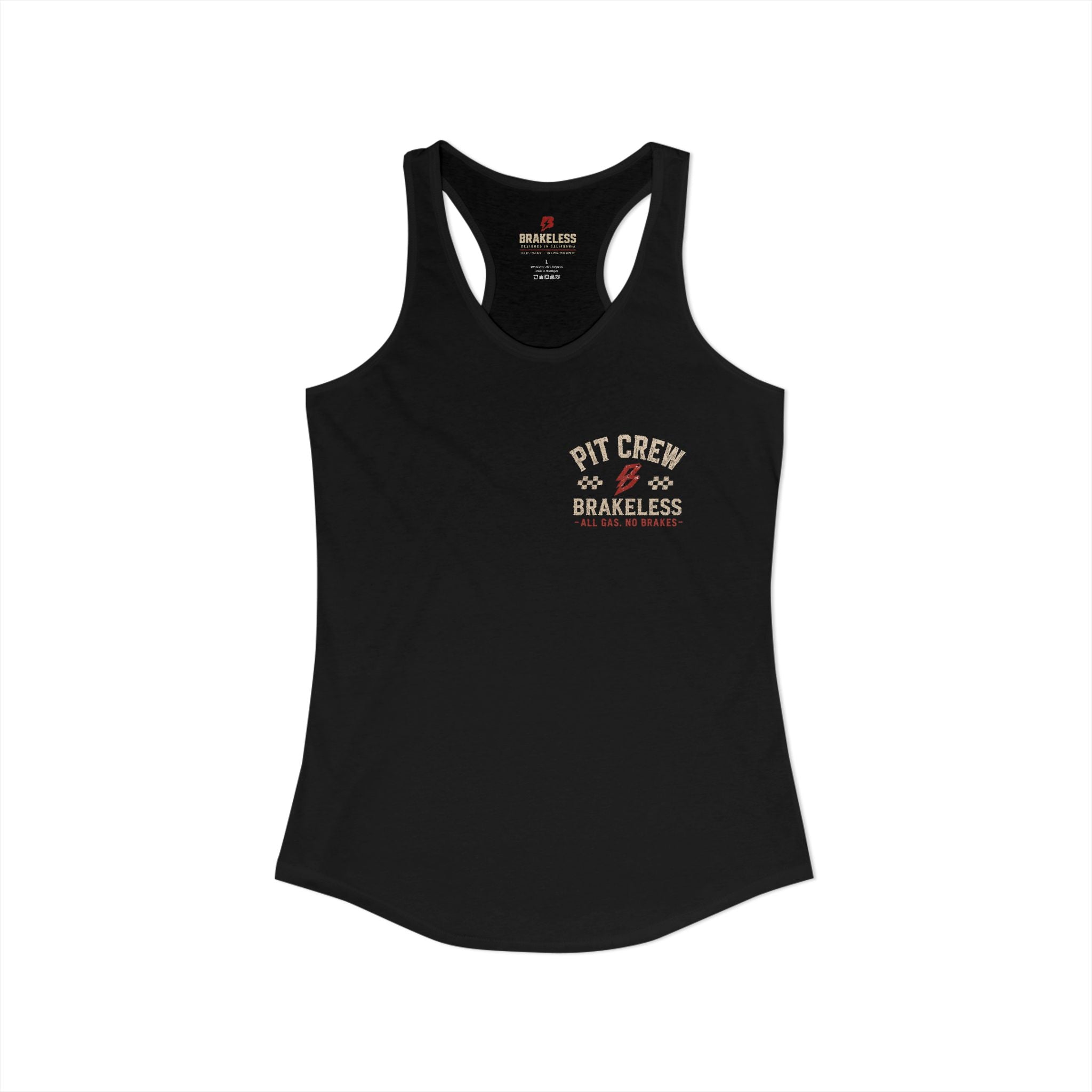 Women's Red Pit Crew - Racerback Tank