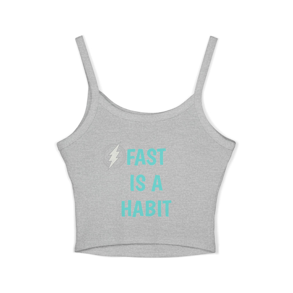 Brakeless Crop Tank Top — "Brakeless No Brakes Just Speed" Racer Chic Tank